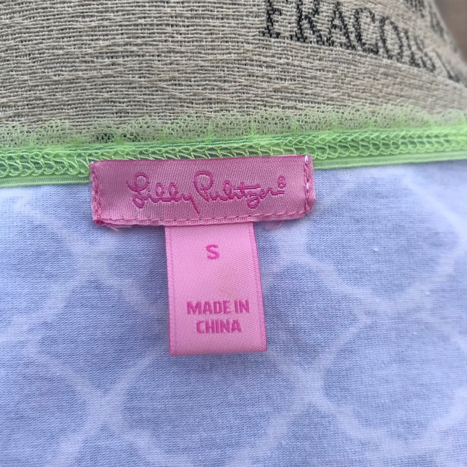 Lilly Pulitzer Lilly Pulitzer cotton tee lace edging pajama top size small Size S / US 4 / IT 40 - 8 Thumbnail