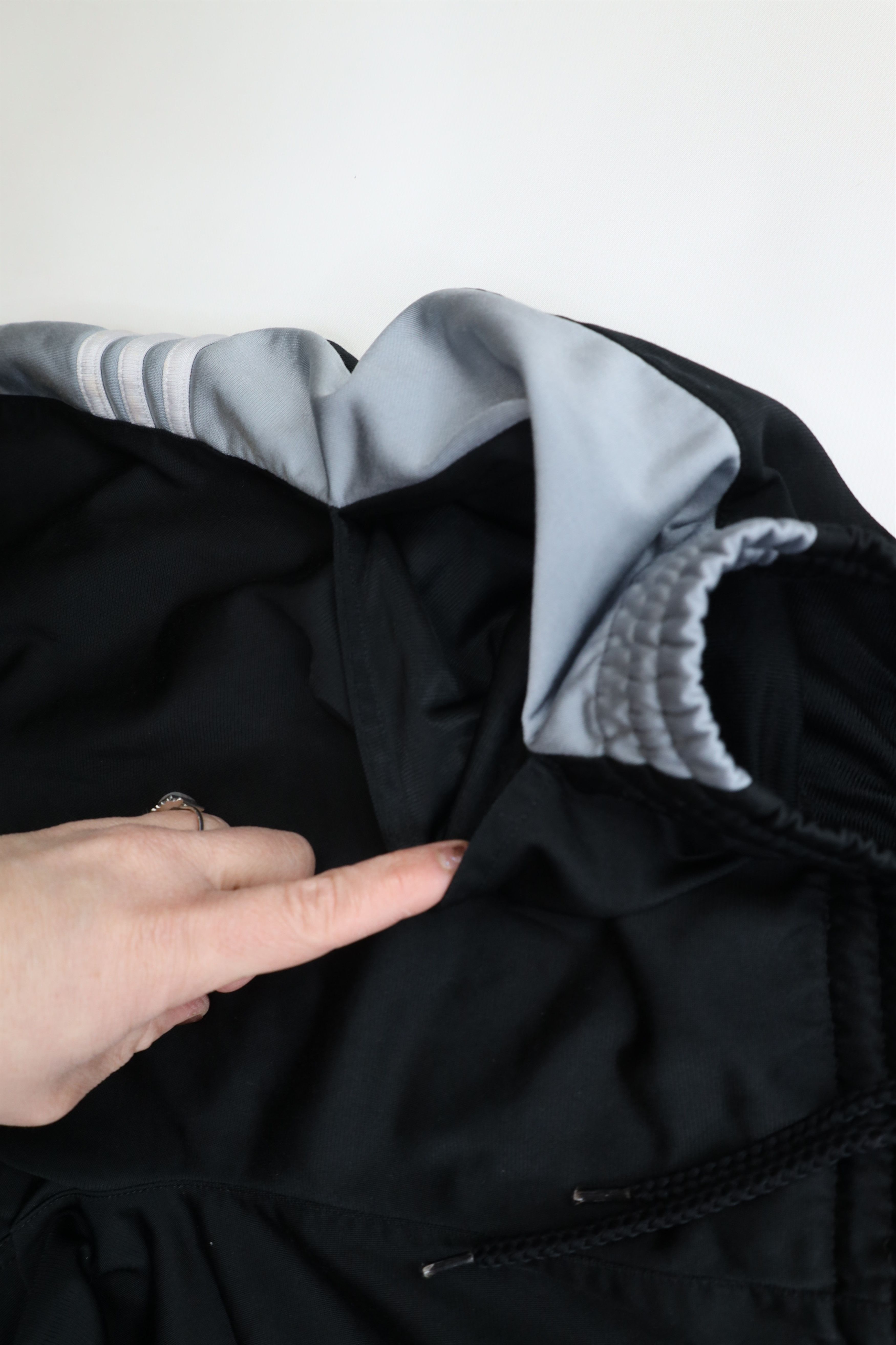 Adidas Vintage Y2K Adidas Spell Out Striped Wide Leg Pants Black Size US 34 / EU 50 - 9 Thumbnail