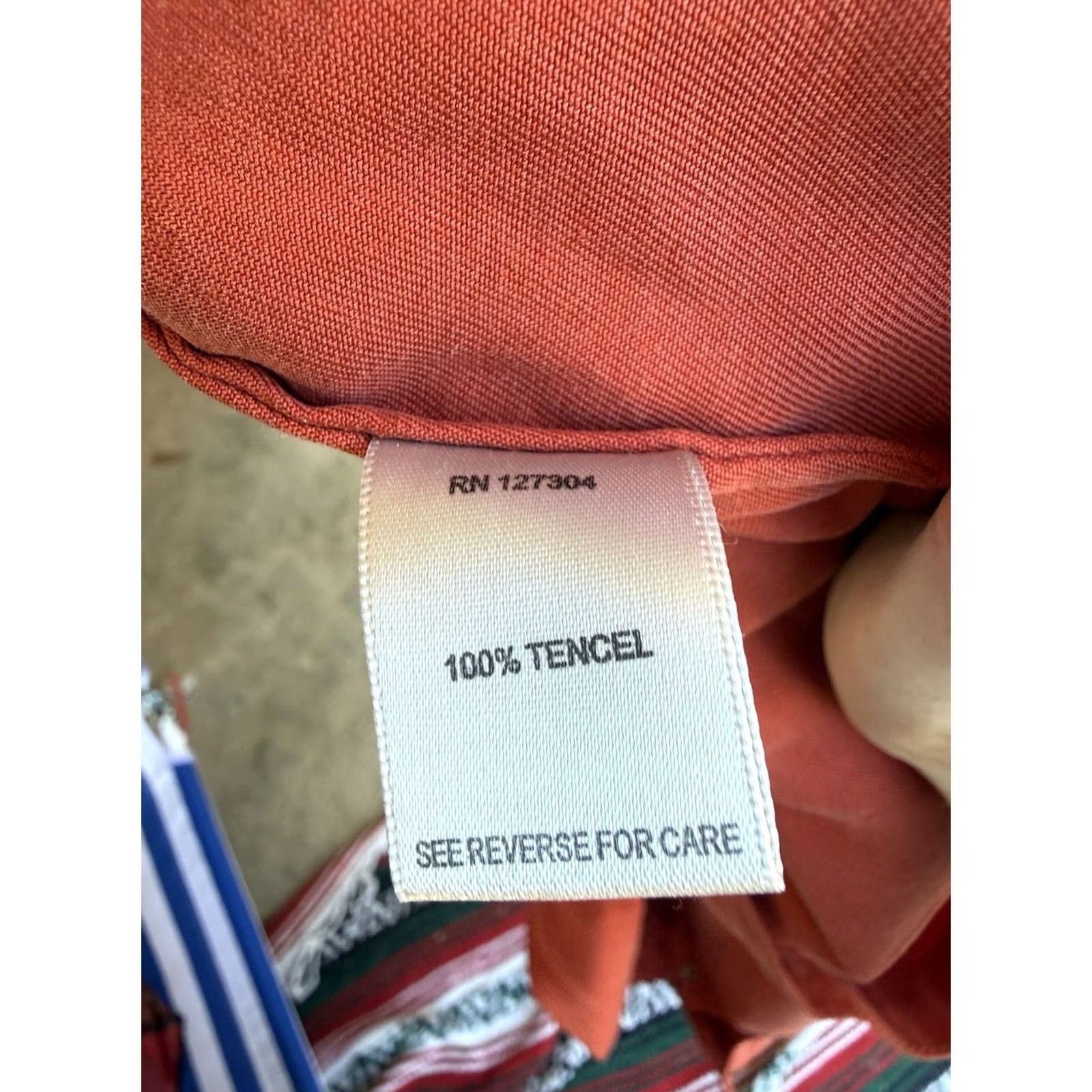 Vintage John Mark Shirt Dress Medium Coral Long Sleeve 100% Tencel Button Front Roll Tab Sleeve Tie Tunic or shirt dress Womens Size M / US 6-8 / IT 42-44 - 4 Thumbnail