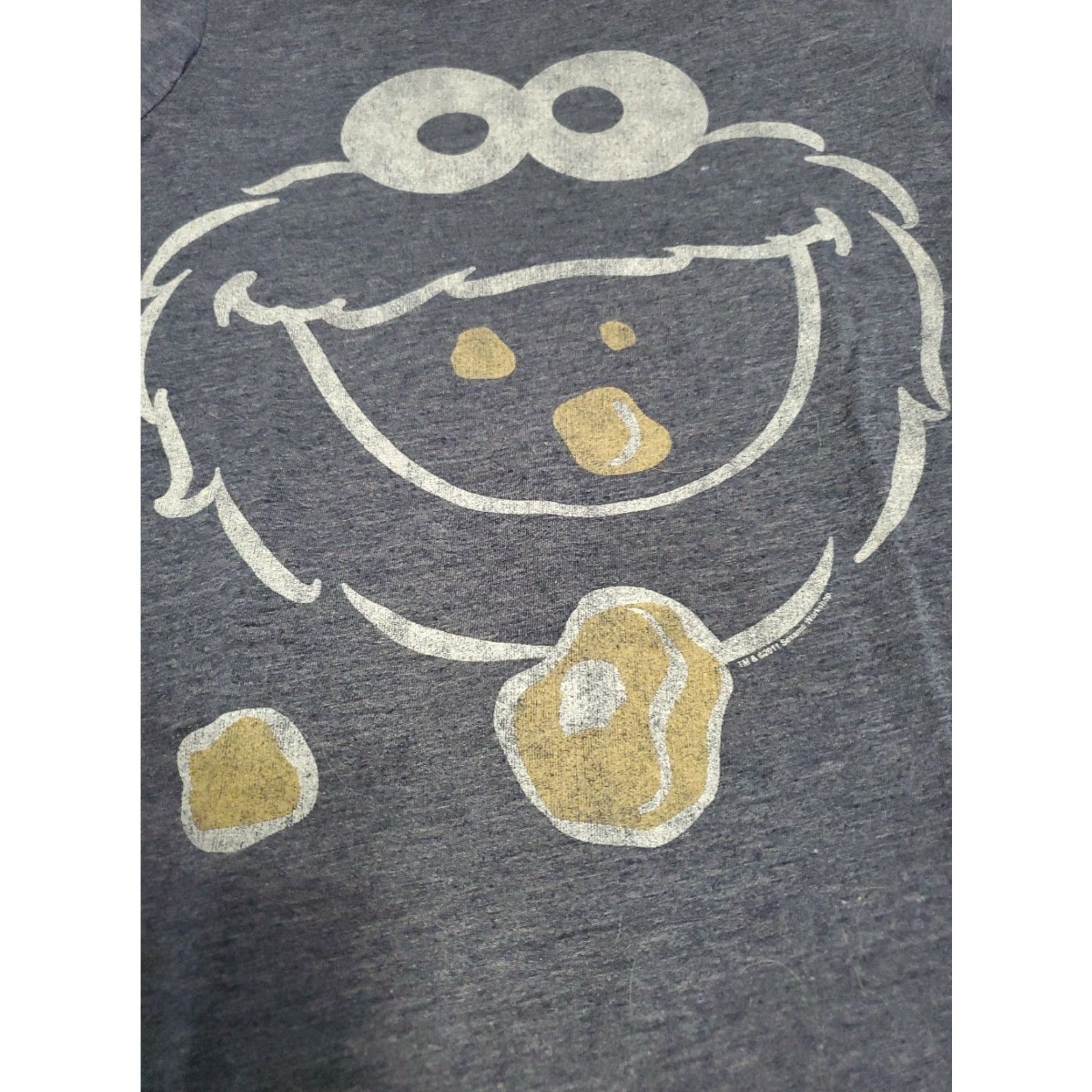 Vintage Mighty Fine Cookie Monster Sesame Street Graphic Short Sleeve T-Shirt M Women Blue Size M / US 6-8 / IT 42-44 - 2 Thumbnail