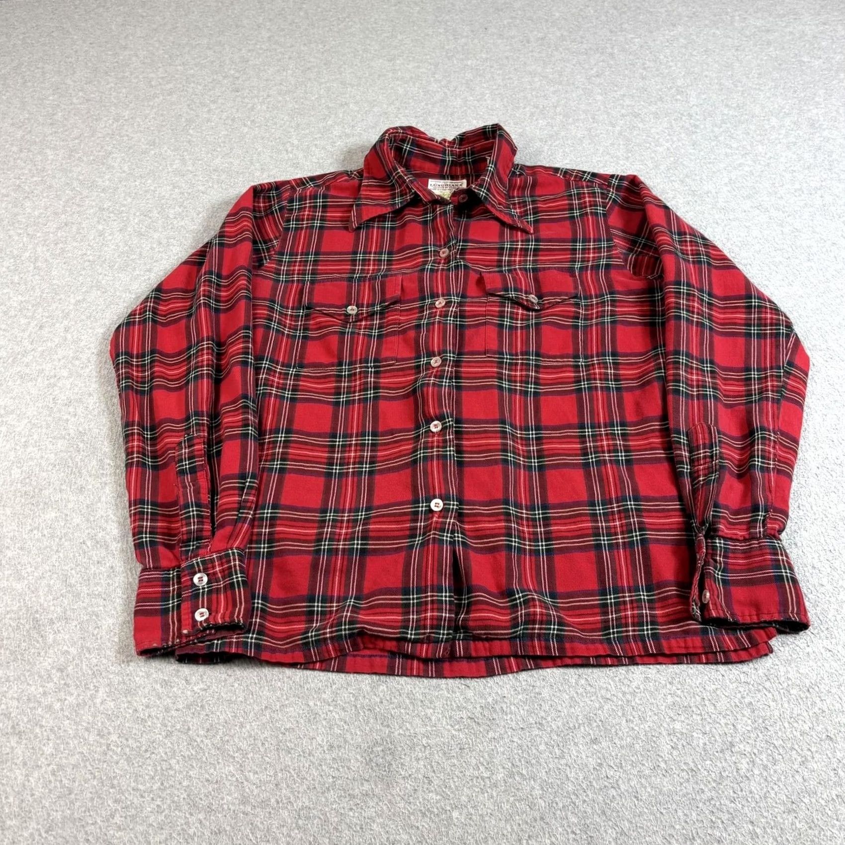 Vintage VINTAGE L.L. Bean Shirt Mens Small Red Plaid Flannel Cotton 60s Heritage Made USA Size US S / EU 44-46 / 1 - 2 Thumbnail