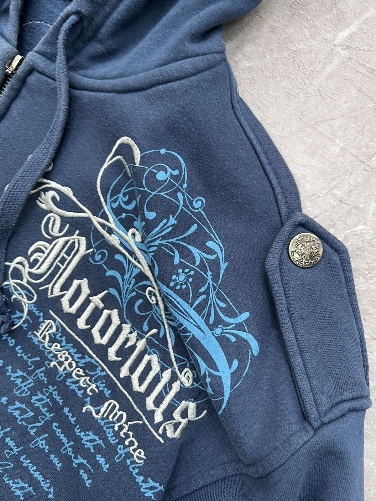 Affliction × If Six Was Nine Vintage Y2K Affliction Hoodie Skull Grunge Cybergoth Biker Size US L / EU 52-54 / 3 - 6 Thumbnail