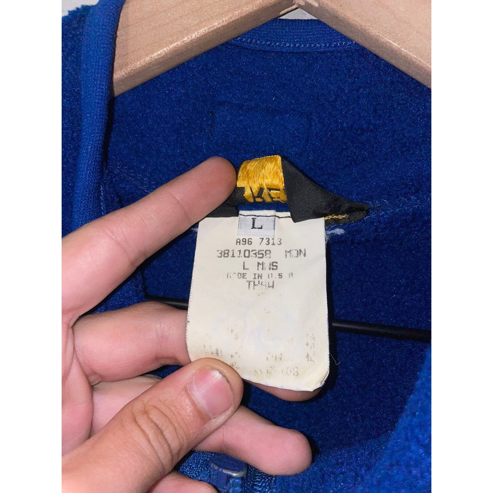 Rei Vintage REI Outdoor Gear Blue Full Zip Fleece Jacket VTG L Size US L / EU 52-54 / 3 - 7 Thumbnail
