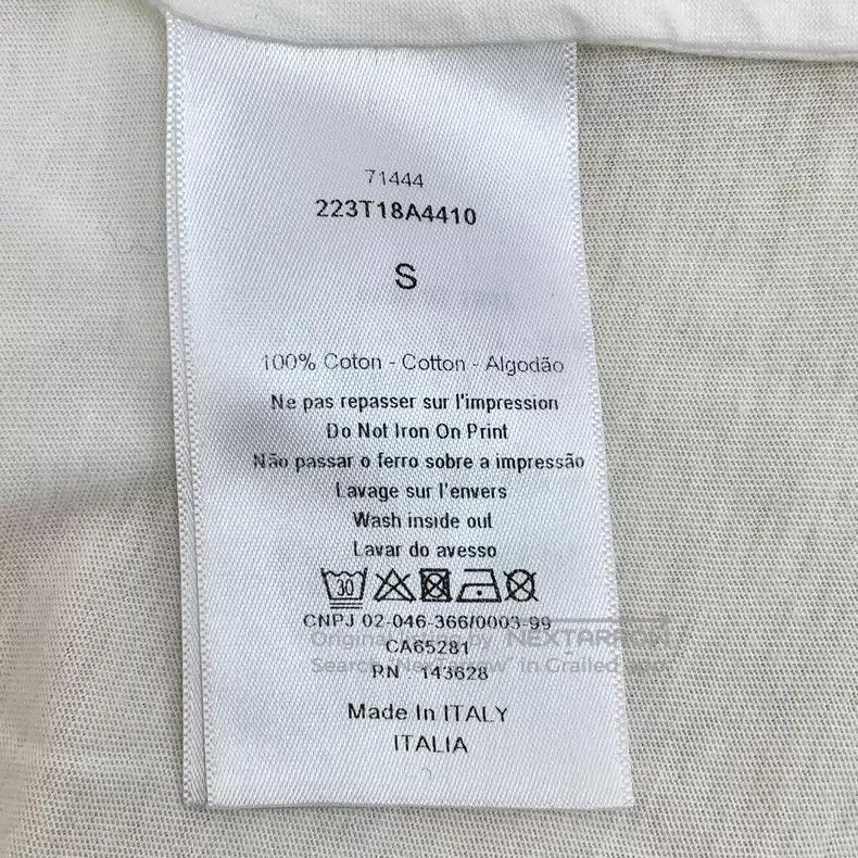 Dior Dior White geometric pattern printed cotton round-neck sho Size S / US 4 / IT 40 - 7 Thumbnail