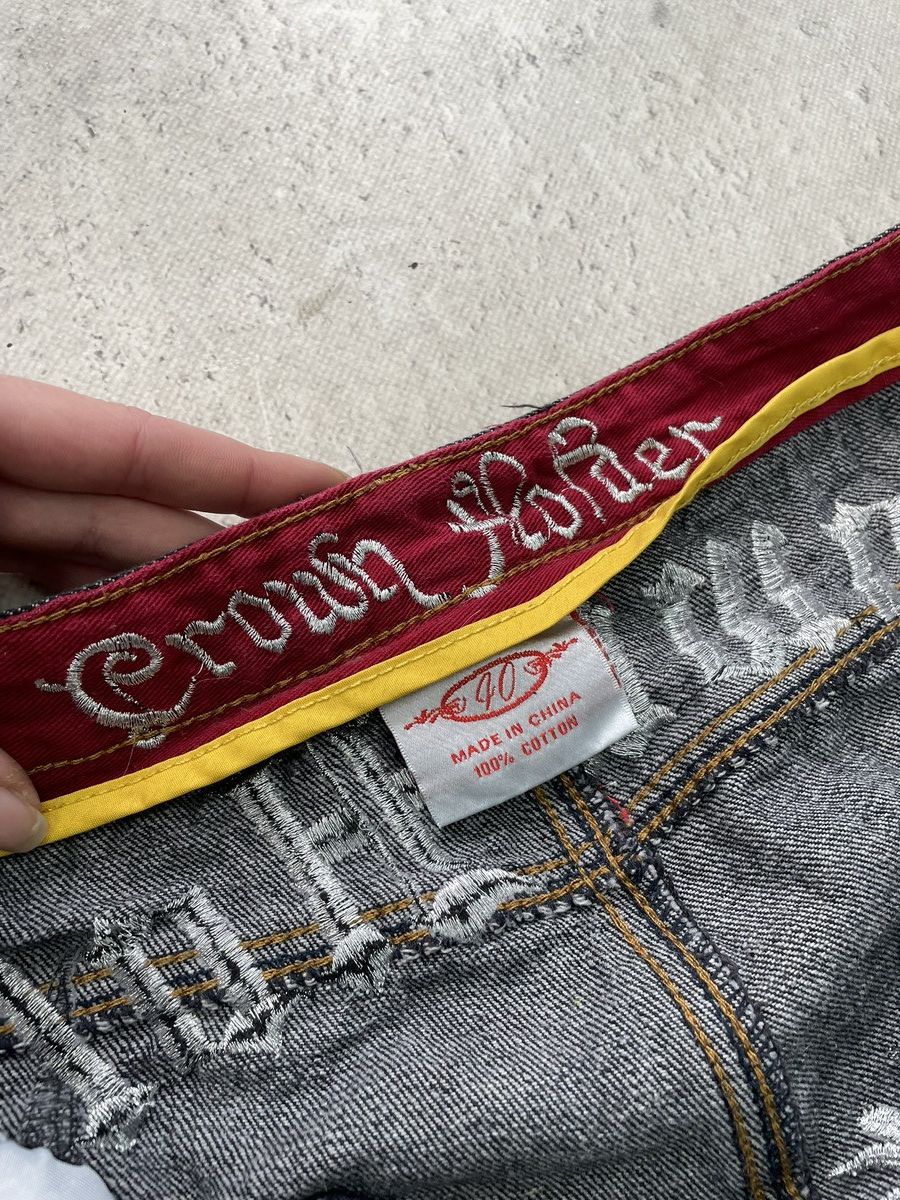 Southpole Southpole style y2k Black Wide Denim Pants Japan Style Size US 34 / EU 50 - 7 Thumbnail