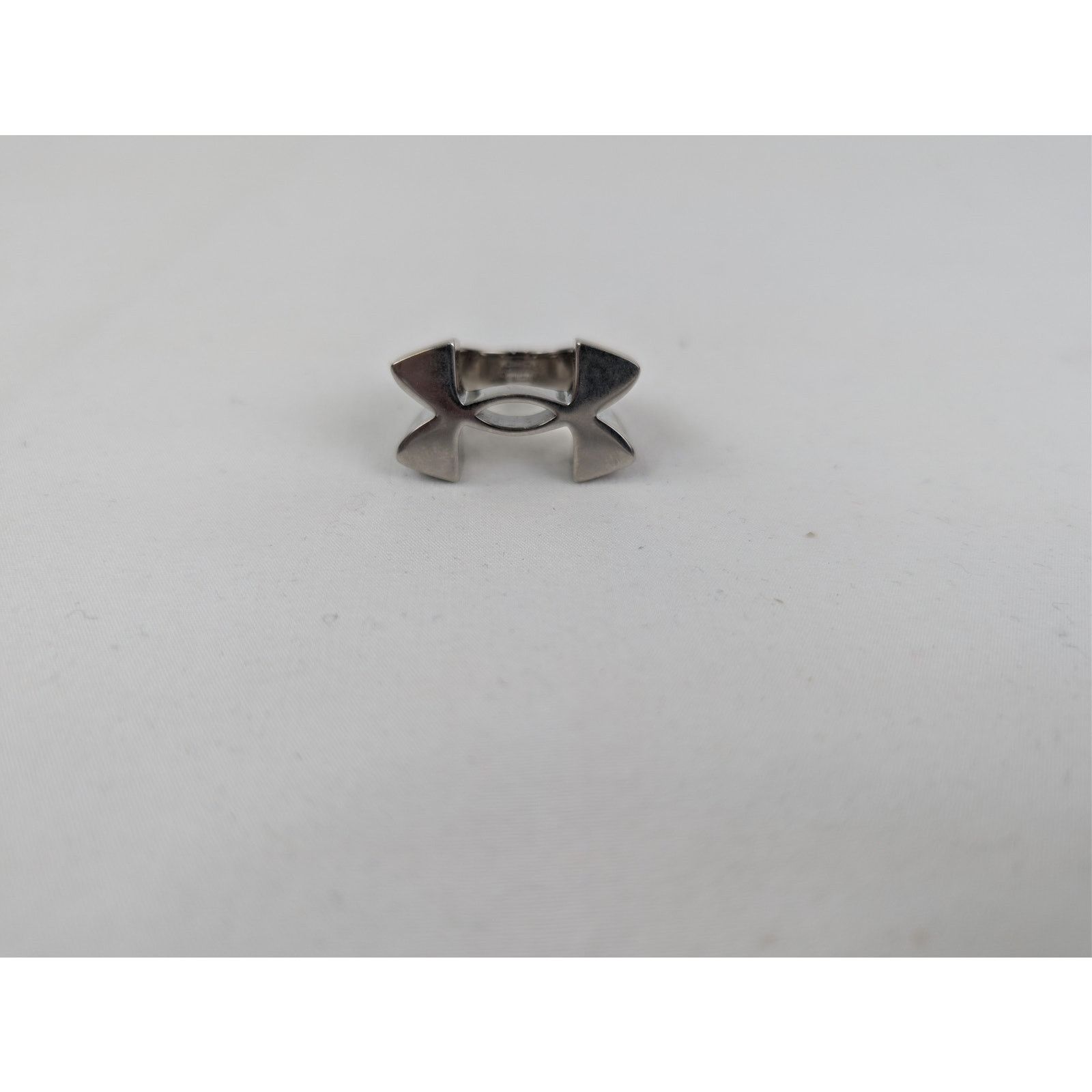 Balenciaga × Under Armour o1rshd1 Size: 62 / Recycled Brass Signature Ring in Silver Size ONE SIZE - 1 Thumbnail