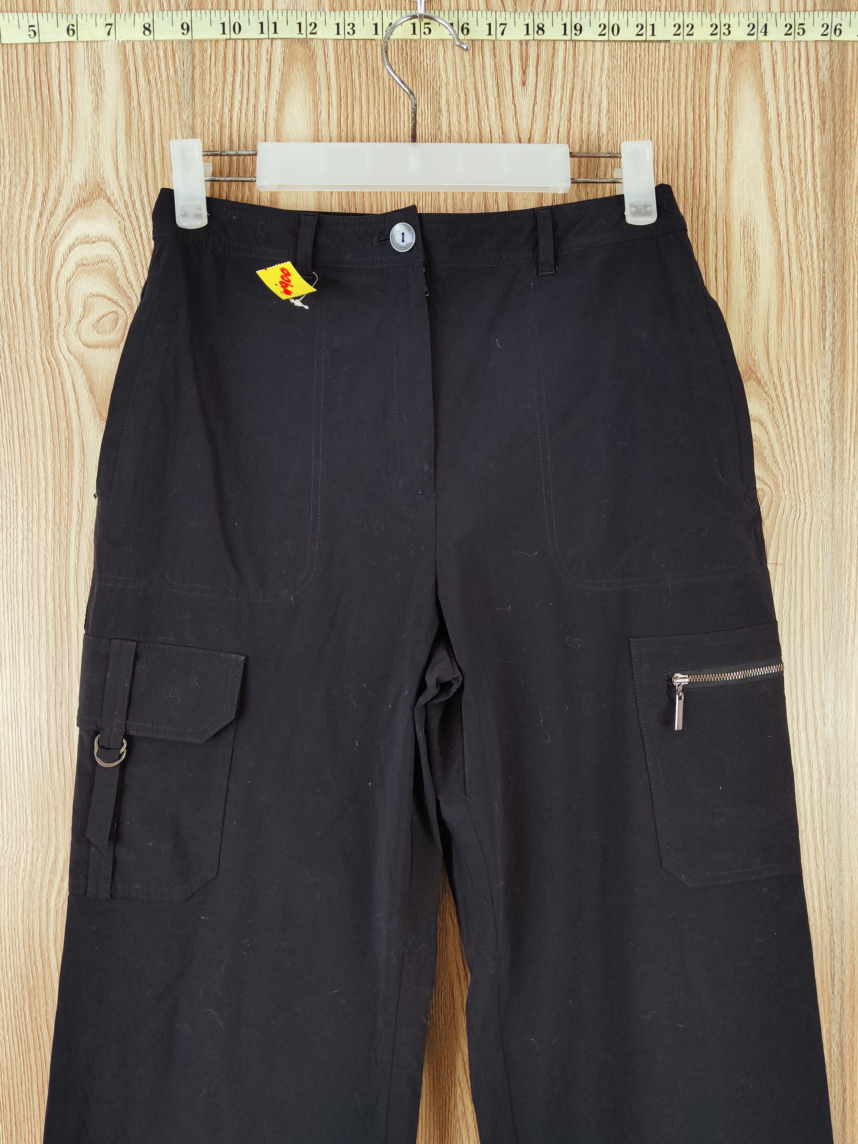 Japanese Brand Les Lalique Black Multipocket Tactical Cargo Pants #W900 Size 26" / US 2 / IT 38 - 2 Thumbnail