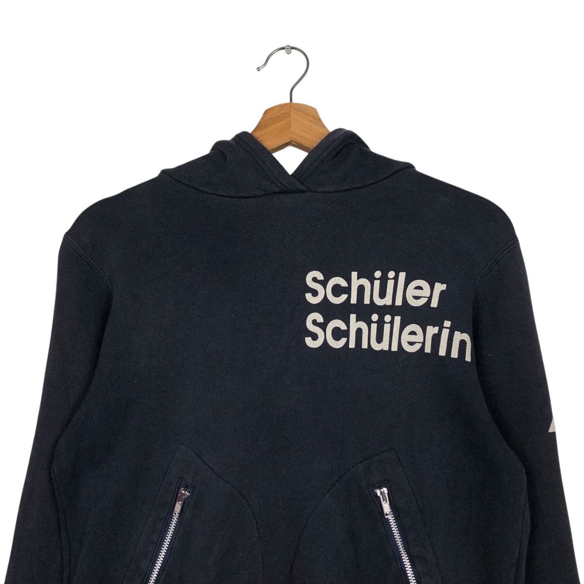 Japanese Brand × Vintage 📌Vintage Hoodie Sweatshirt Big Logo Schuler Schulerin Size US M / EU 48-50 / 2 - 14 Thumbnail