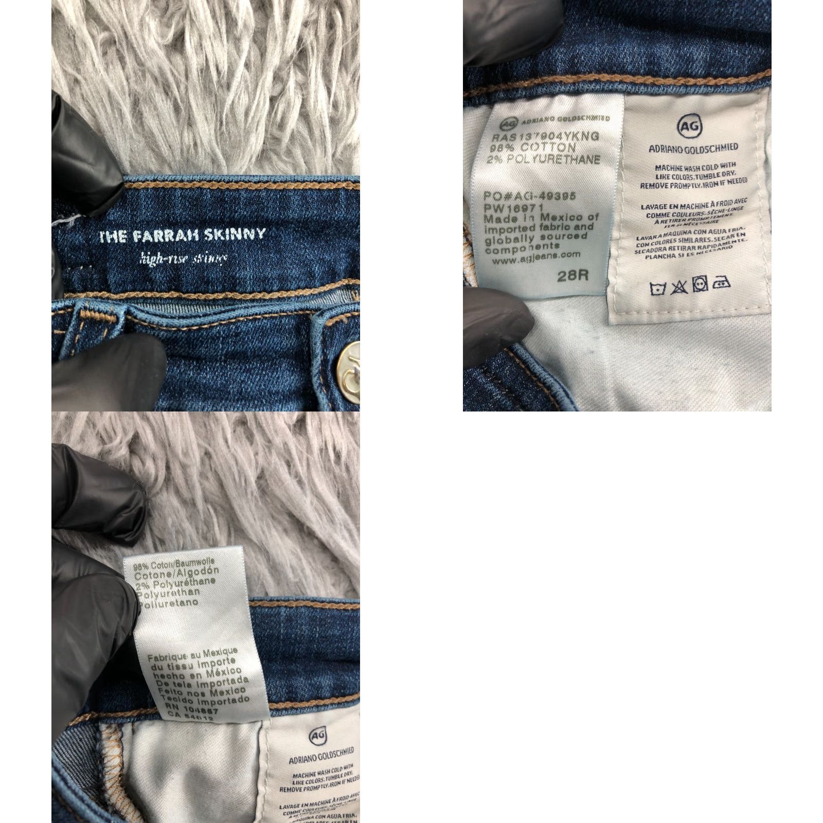 Farah AG Adriano Goldschmied The Everett AG Farrah Skinny Jeans 28 Womens Medium Wash Blue Fashion Denim Jeans Women Medium 28 Mens Girls Boys Size 28" / US 6 / IT 42 - 9 Thumbnail