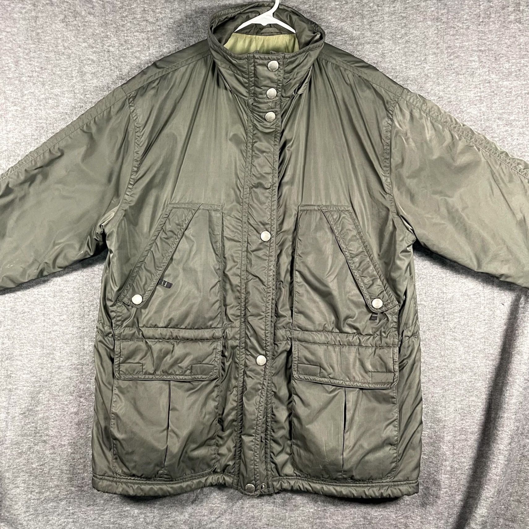 Eddie Bauer Eddie Bauer Mens XL Green Insulated Parka Thinsulate Zip Snap Pockets YKK Coat Size US XL / EU 56 / 4 - 4 Thumbnail