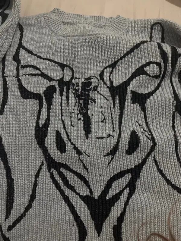 Japanese Brand Y2k style pullover sweater with holes in Harajuku style Size US M / EU 48-50 / 2 - 3 Thumbnail
