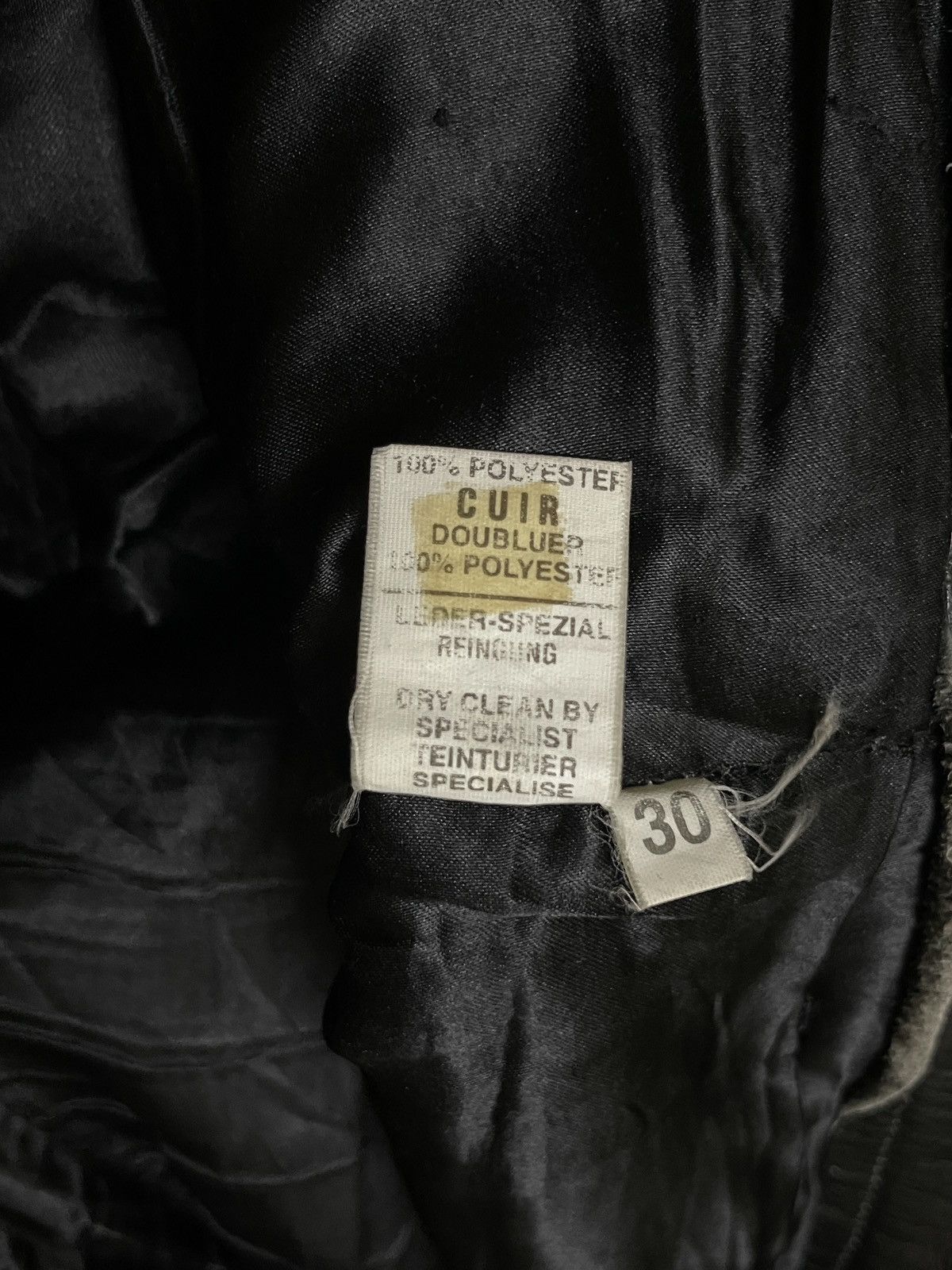 Genuine Leather × Vintage Leather Pants Biker Size US 29 - 17 Thumbnail