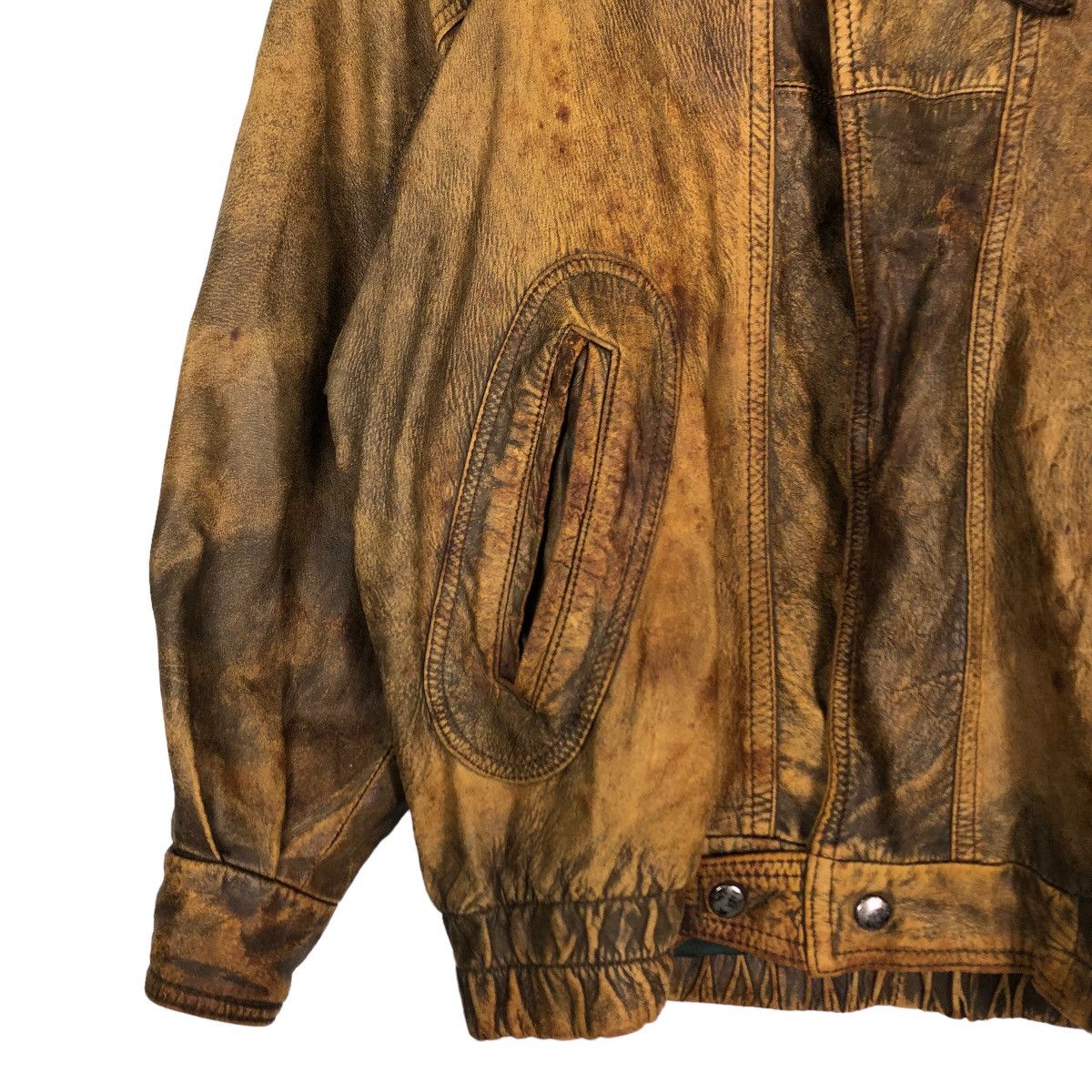 Japanese Brand 🔥Fly Biker Leather Jacket Best Factory Japan Issey Miyake Size US S / EU 44-46 / 1 - 4 Thumbnail
