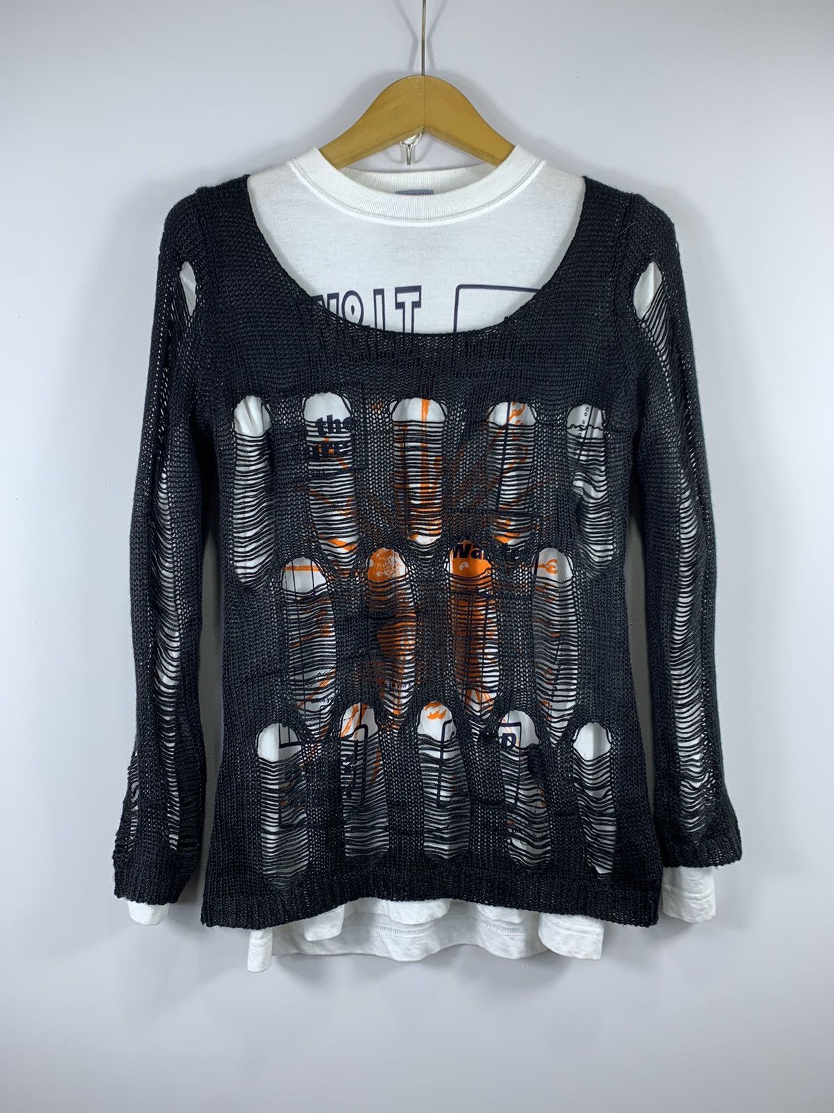Issey Miyake Japanese Unknown Distressed Knit Grunge Number nine Style Size US M / EU 48-50 / 2 - 1 Thumbnail