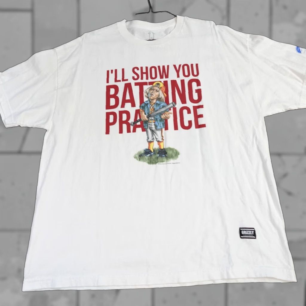 Doublet Grizzly T-shirt Men 2XL White Double-Sided Grizzly Bad News Bears Batting Practice Crew Neck Short Sleeve Cotton Shirt Size US XXL / EU 58 / 5 - 1 Thumbnail