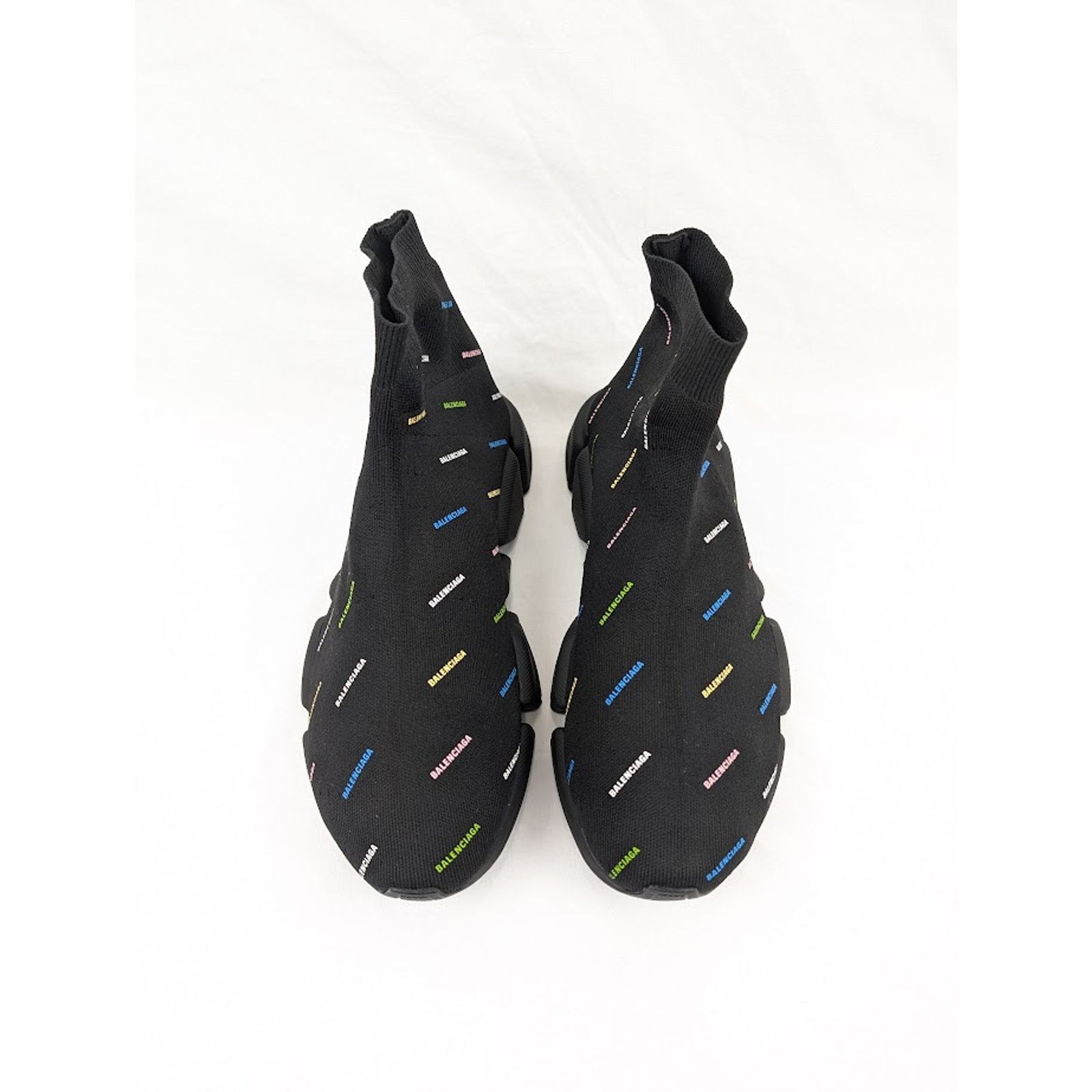 Balenciaga o1rshd1 Recycled Speed 2.0 Low-Top Sneakers Black/Multicolor Size US 13 / EU 46 - 18 Thumbnail