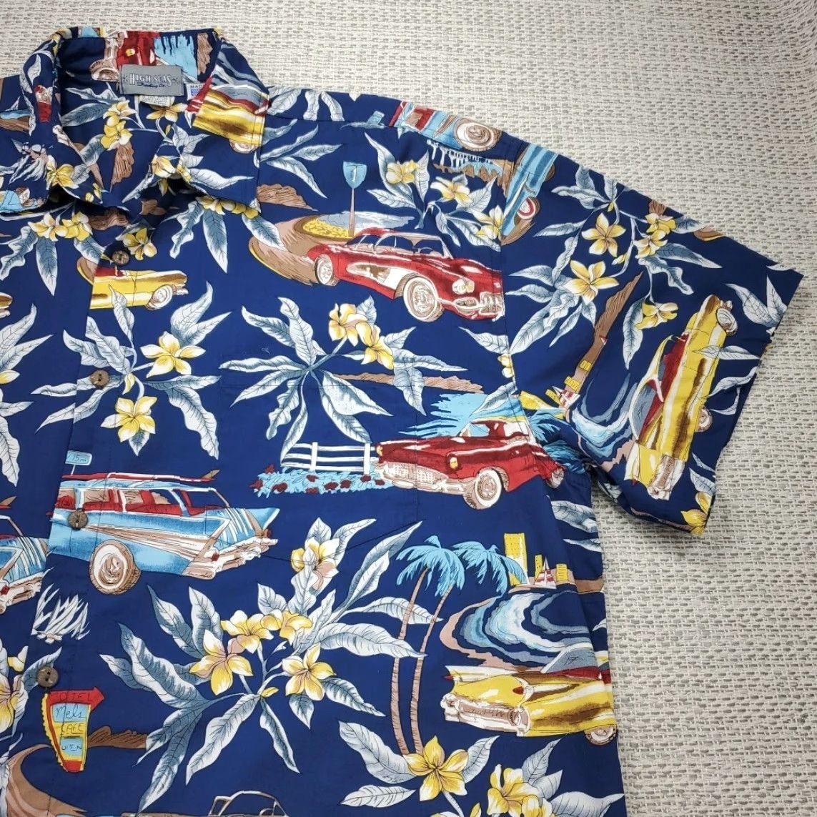 Vintage VINTAGE High Seas Trading Co Shirt Mens 3XL USA Mels Cafe Malibu Corvette Nomad Casual Camp Shirt Button-Up Short Sleeve Washington? Size US XXL / EU 58 / 5 - 2 Thumbnail