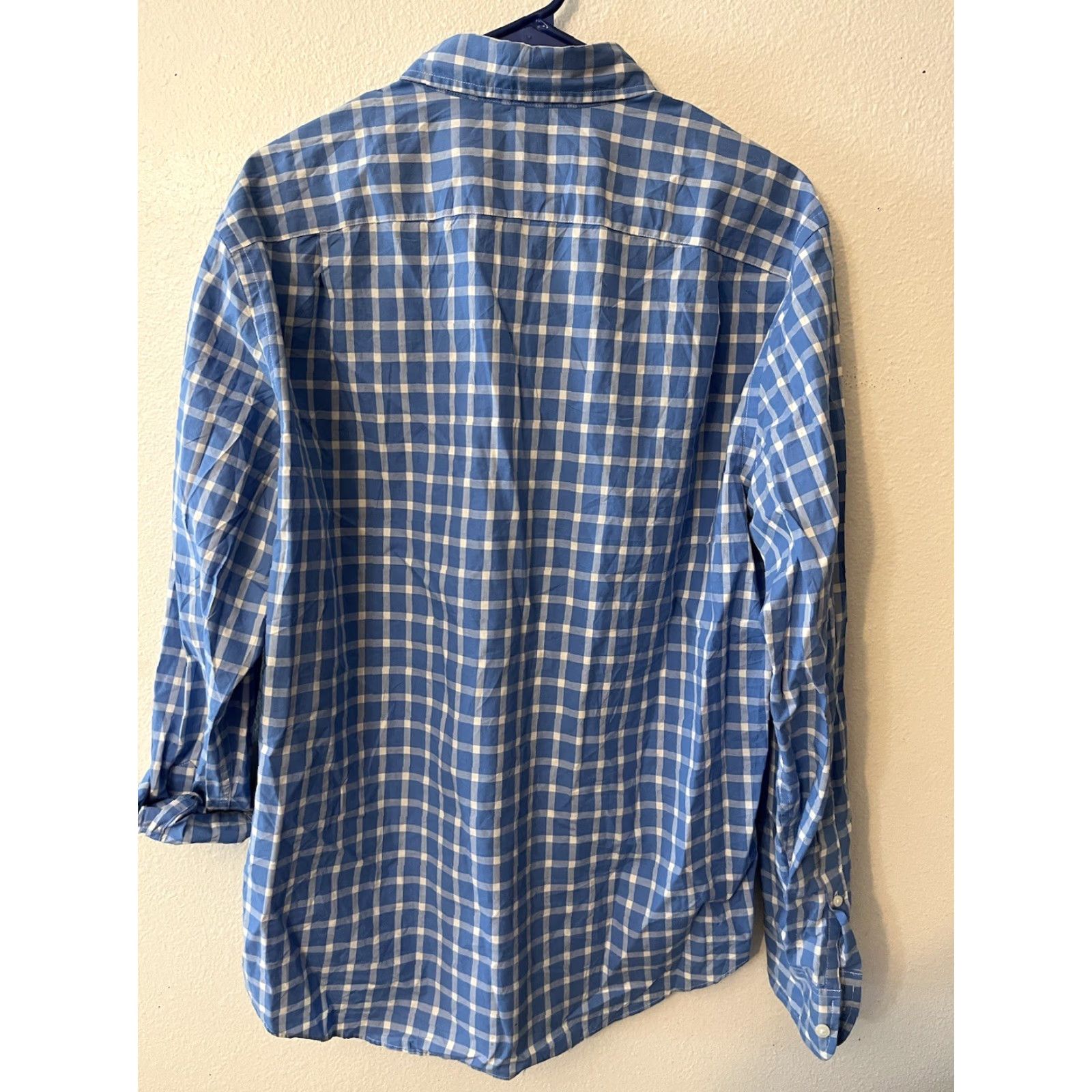J.Crew J. Crew Mens Size Large Long Sleeve Button Down Shirt Blue Plaid Size US L / EU 52-54 / 3 - 2 Thumbnail