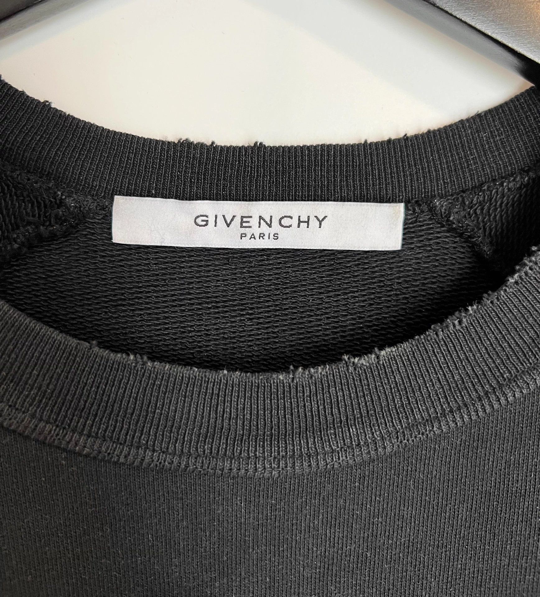 Givenchy Givenchy Distressed Logo Hoodie M Size US M / EU 48-50 / 2 - 6 Thumbnail