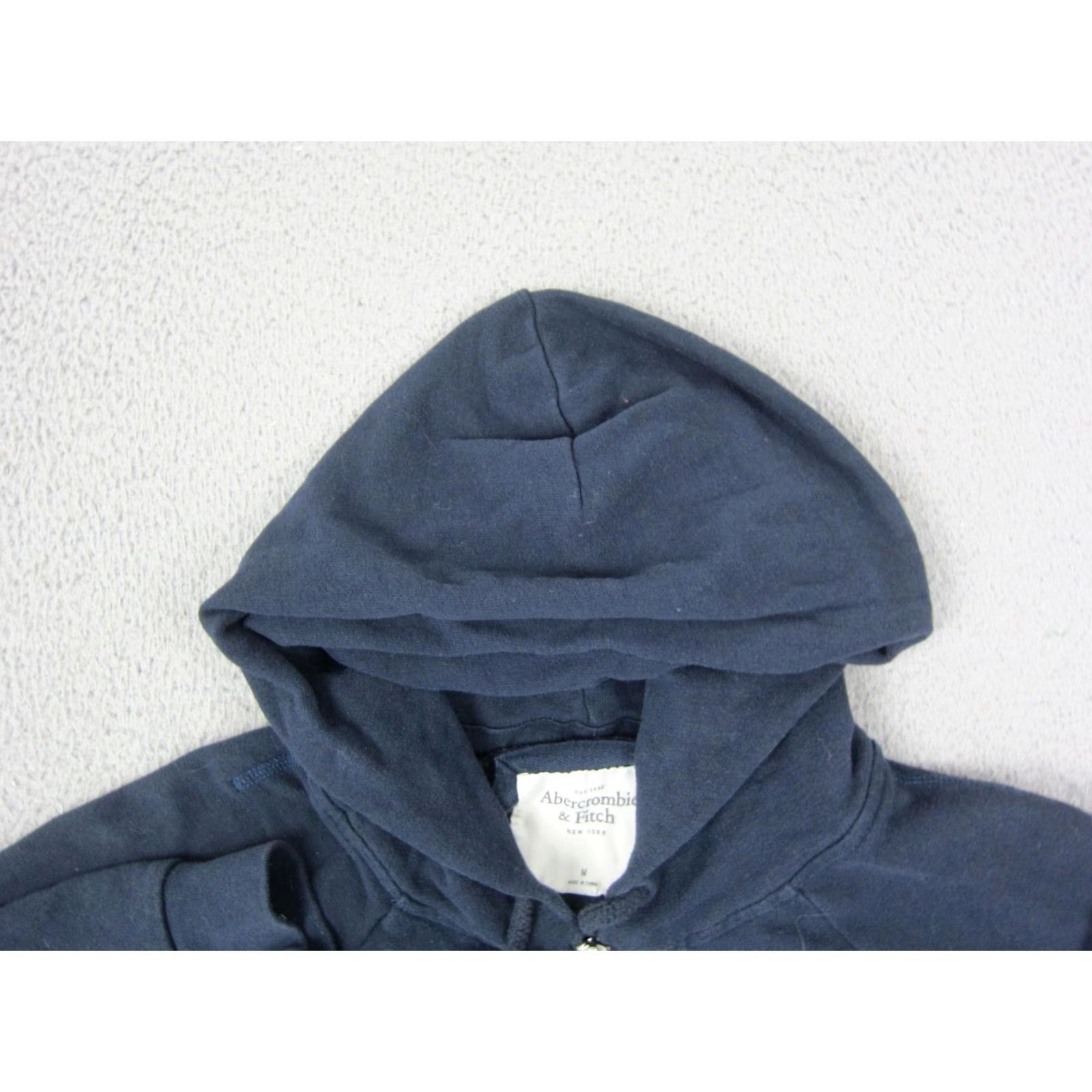 Abercrombie & Fitch Abercrombie & Fitch Hoodie Womens Medium Blue Full Zip Sweatshirt Cropped Shark Logo Classic Size M / US 6-8 / IT 42-44 - 2 Thumbnail