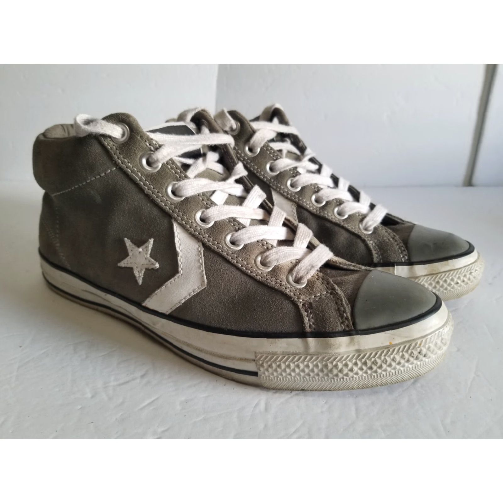 Converse Converse All Star Kenny Anderson Skate Shoes Gray 8.5 Men's Hi Top Converse Kenny Anderson Sneaker 80s Colorful Canvas Shoes Mens Size US M / EU 48-50 / 2 - 2 Thumbnail