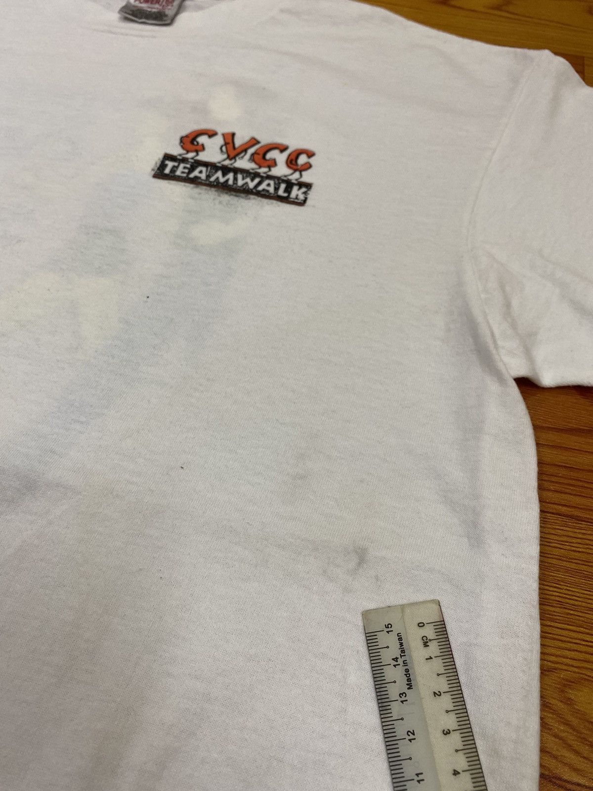 Vintage Vintage 90s CVCC Walk America Tee Size US L / EU 52-54 / 3 - 3 Thumbnail