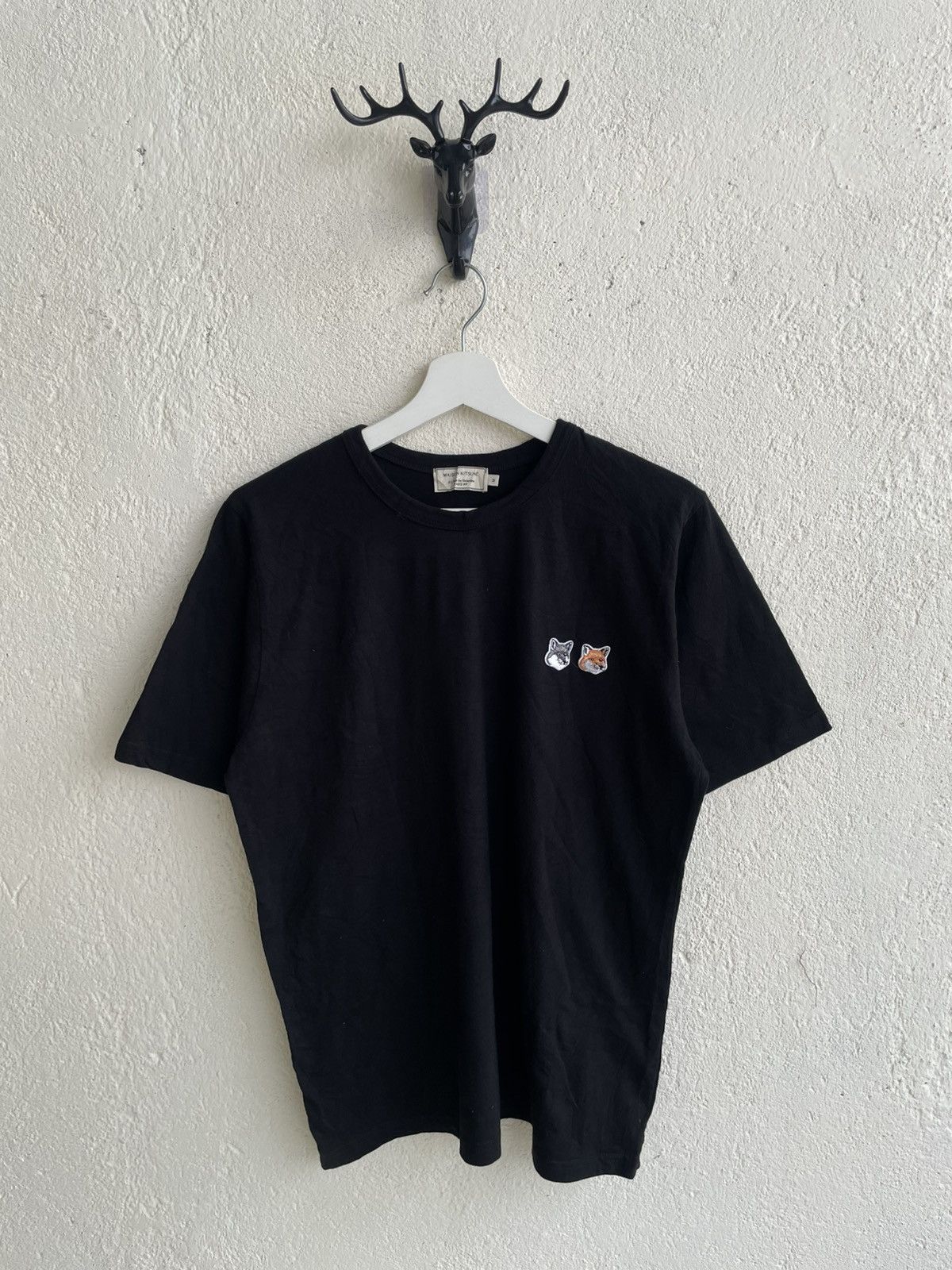 Japanese Brand 2000s Maison Kitsune T-shirt Embroidery Iconic Logo Y2K CDG Size US L / EU 52-54 / 3 - 1 Thumbnail