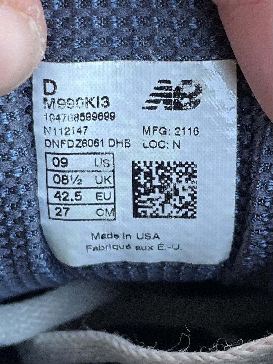 New Balance Size 9 - New Balance Kith x 990v3 Made In USA Size US 9 / EU 42 - 7 Thumbnail