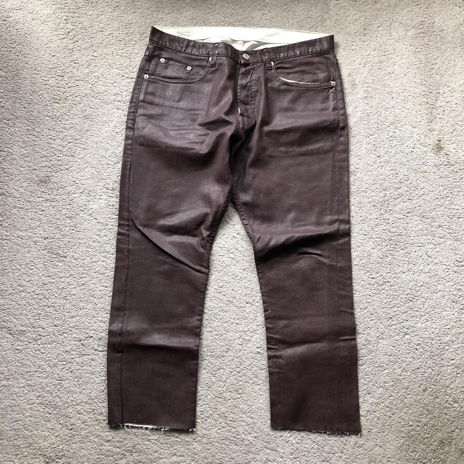 Dries Van Noten Dries Van Noten Cropped Paint Coated Jeans Size US 32 / EU 48 - 1 Thumbnail
