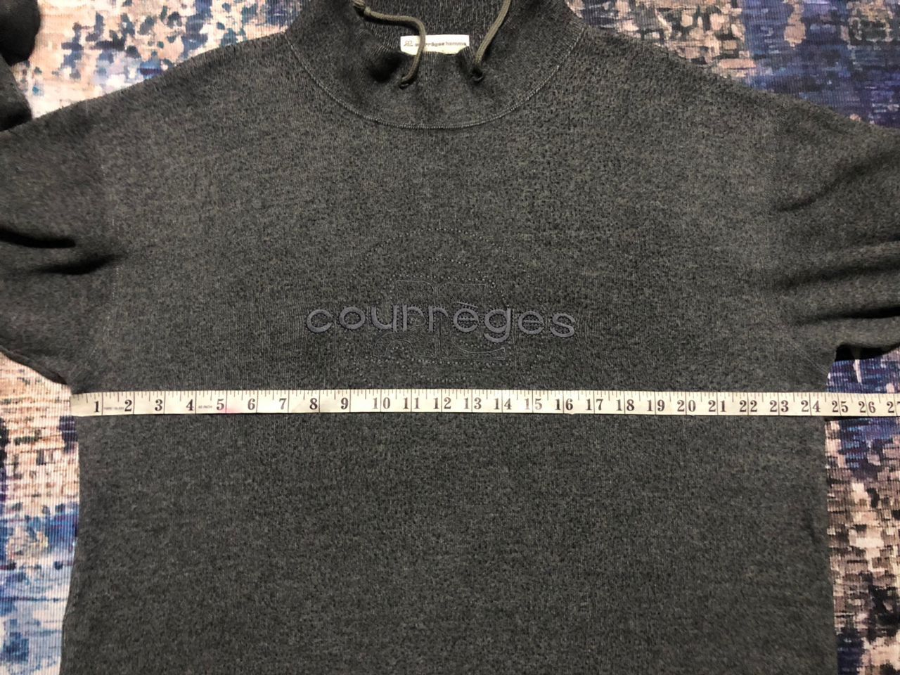 Courreges Courreges Homme Sweatshirt Center Spell Out With Logo Size US L / EU 52-54 / 3 - 13 Thumbnail