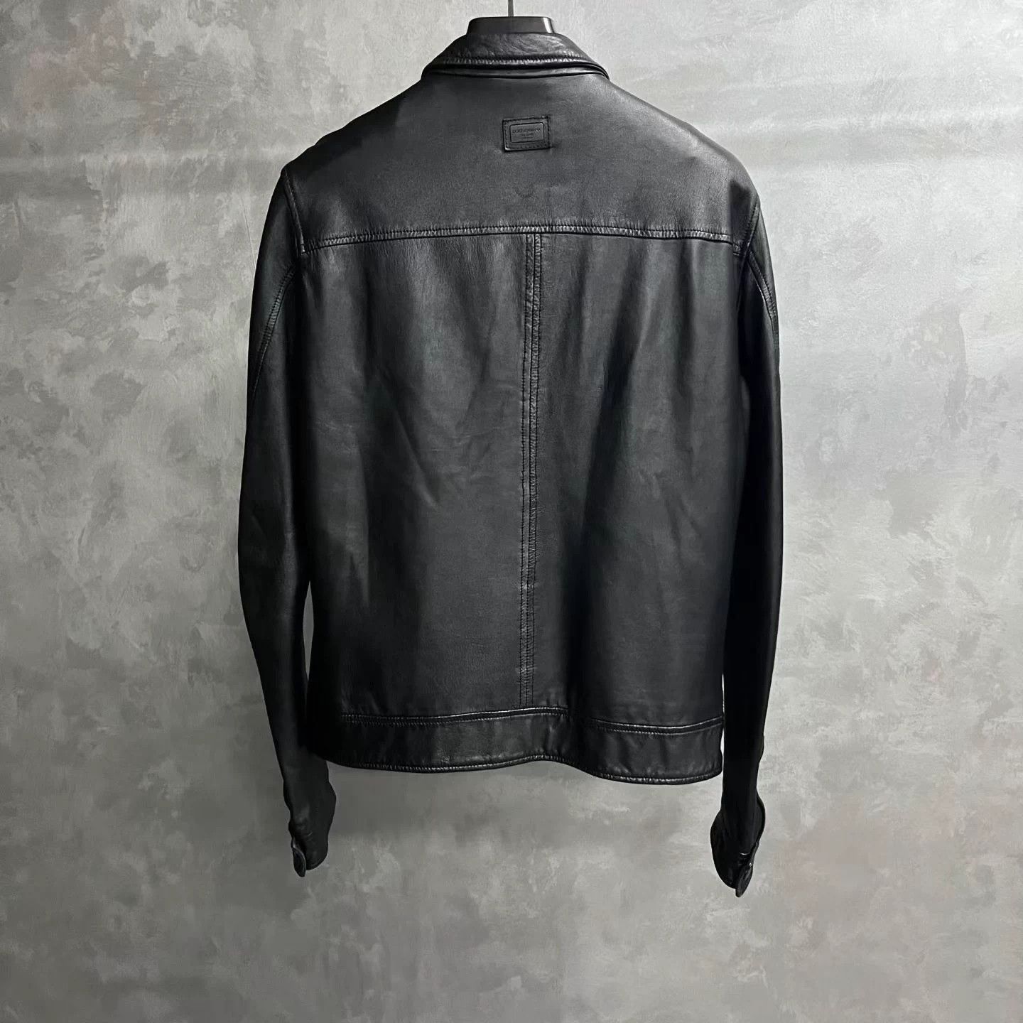 Dolce & Gabbana Dolce & Gabbana Black Lapel Longsleeve Leather Jacket Size US M / EU 48-50 / 2 - 2 Thumbnail