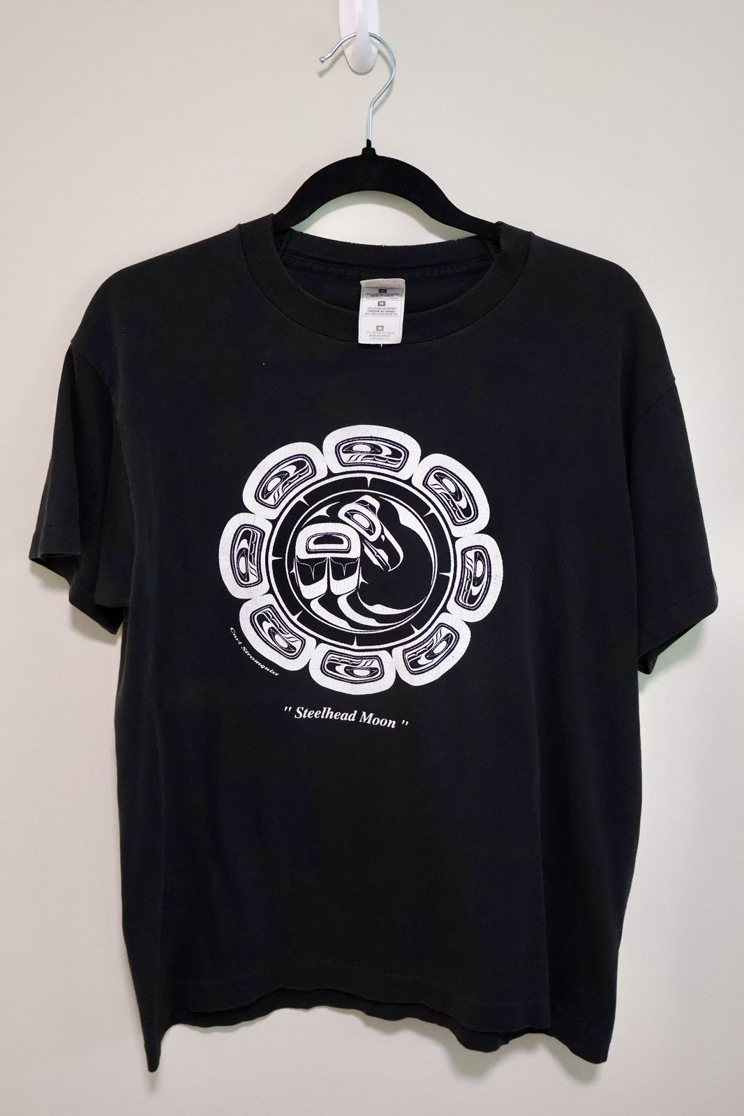 Vintage RARE 90s Vintage Carl Stronquist “Steelhead Moon” Graphic T Size US M / EU 48-50 / 2 - 1 Thumbnail