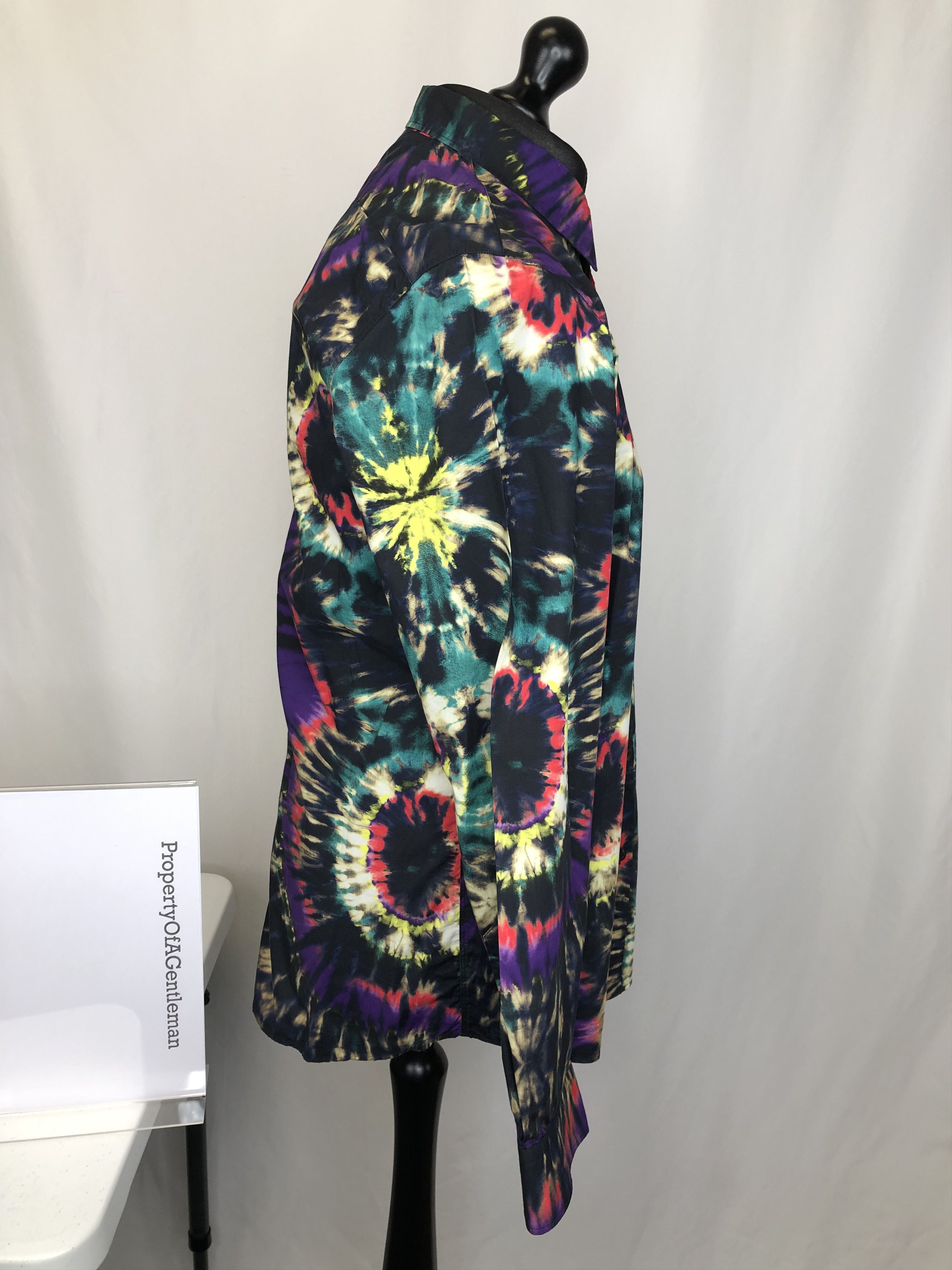 Dries Van Noten Dries Van Noten Tie Die Print Shirt Size US L / EU 52-54 / 3 - 6 Thumbnail