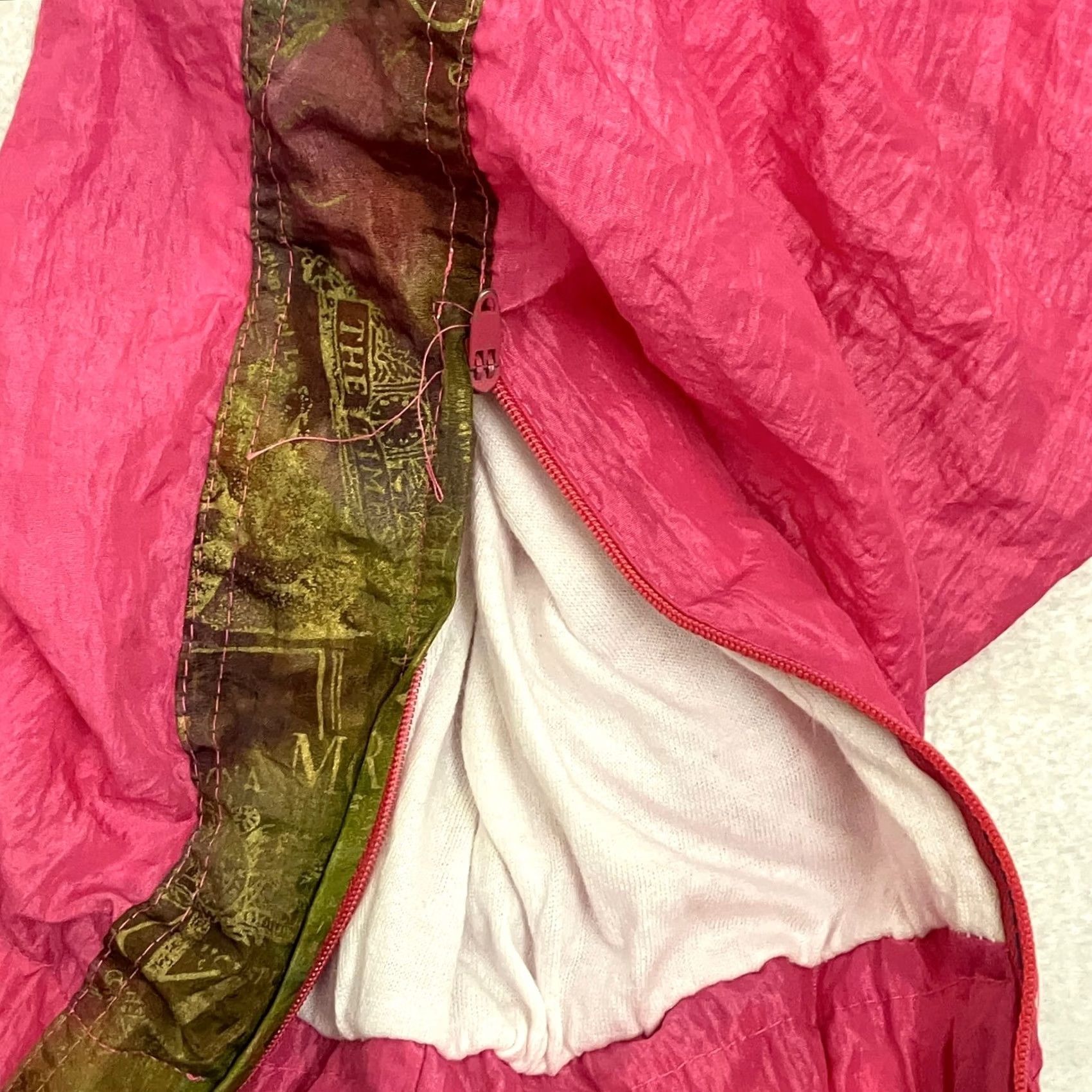 Sergio Tacchini VINTAGE Sergio Tacchini Track Pants Large Pink Retro 90s Shell Sports Festival Size US 33 - 3 Thumbnail