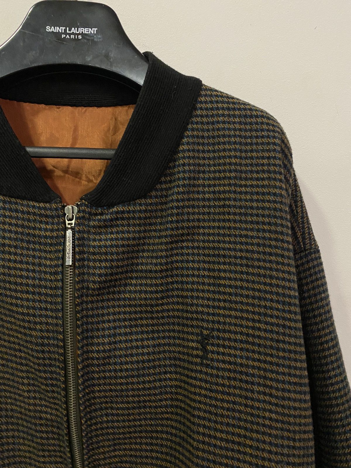 Yves Saint Laurent 90s YSL Bomber Soft Brown Jacket Size US M / EU 48-50 / 2 - 3 Thumbnail