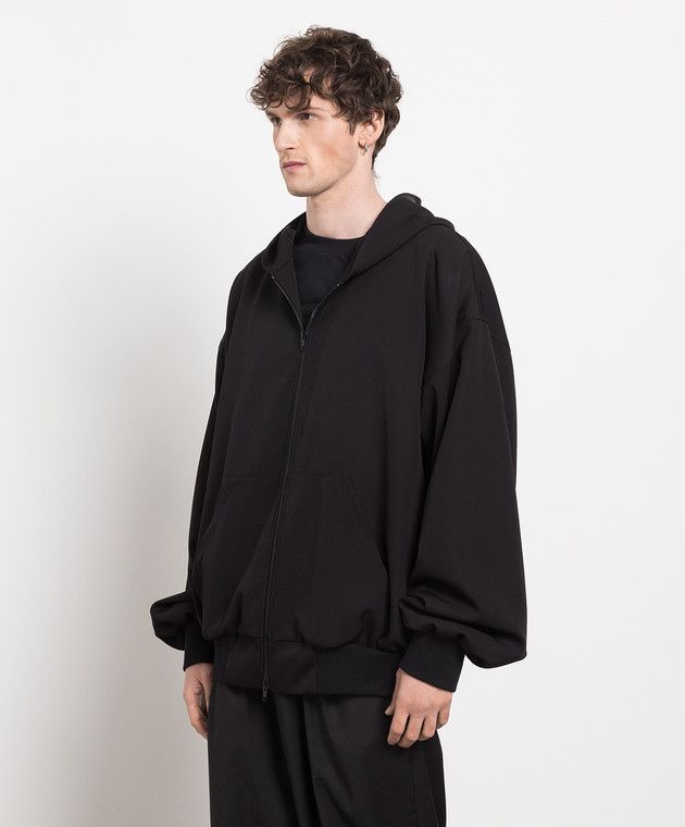 Balenciaga o1mt1gz0924 Zip-Up Hoodie in Black Size US XS / EU 42 / 0 - 3 Thumbnail