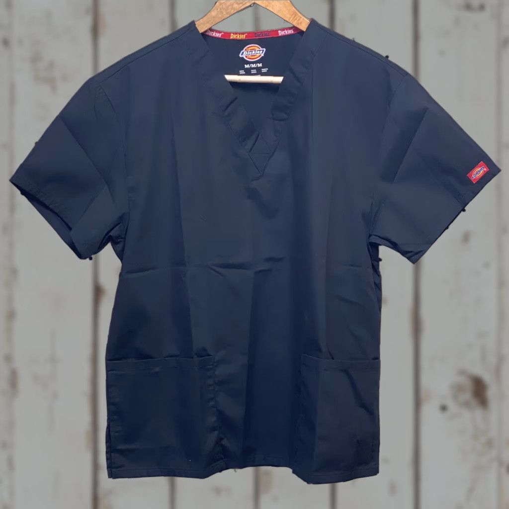 Dickies Dickies Women's EDS Signature Scrubs V-Neck Black Size Medium Womens Size M / US 6-8 / IT 42-44 - 1 Thumbnail
