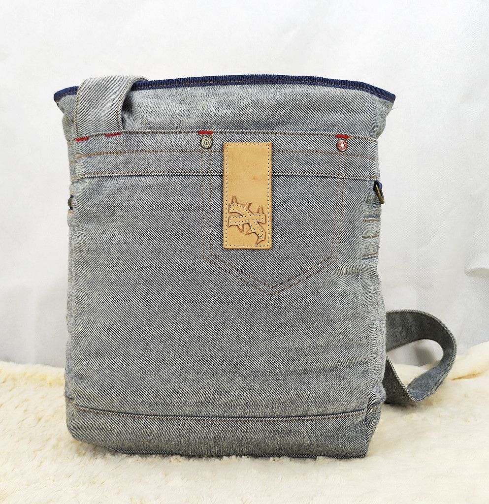 GSUS Sindustries GSUS denim big zipper sling bag Size ONE SIZE - 2 Thumbnail