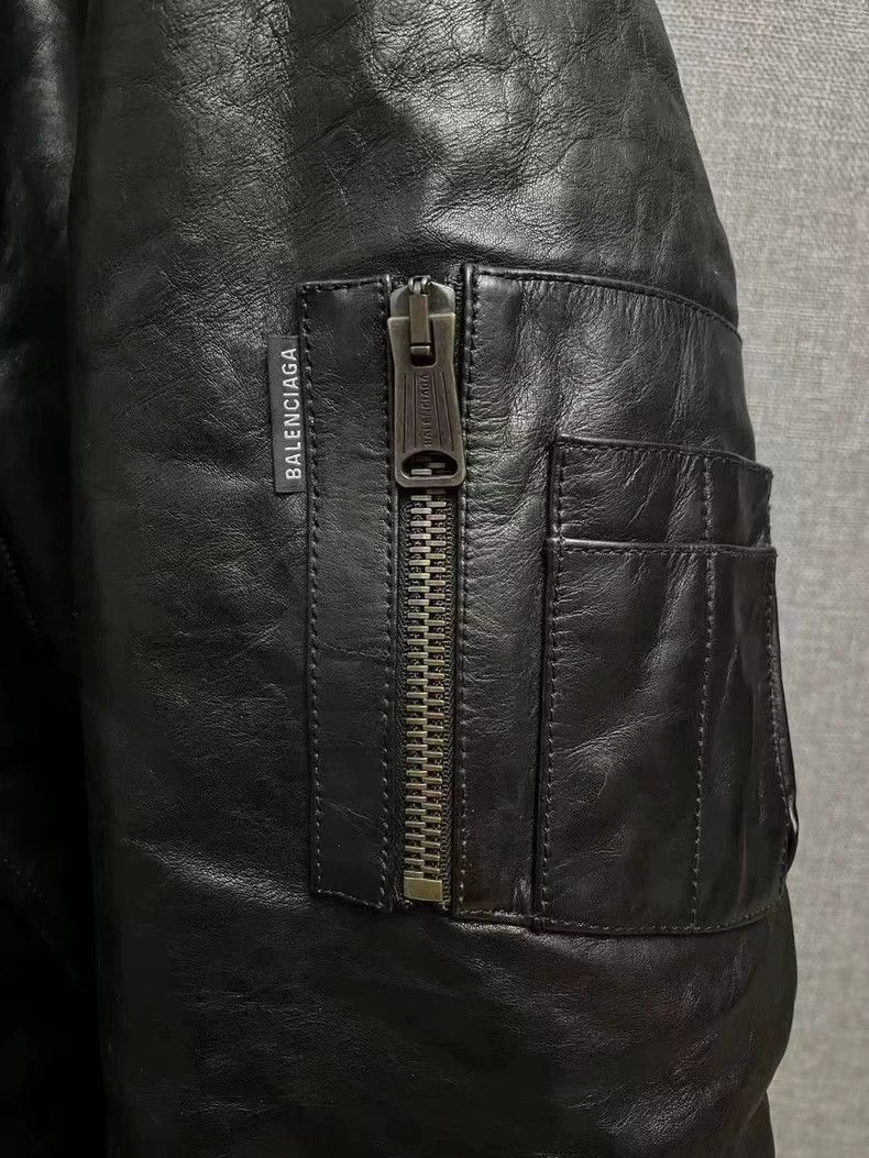 Balenciaga Balenciaga Bomber leather jacket-2507 Size S / US 4 / IT 40 - 3 Thumbnail