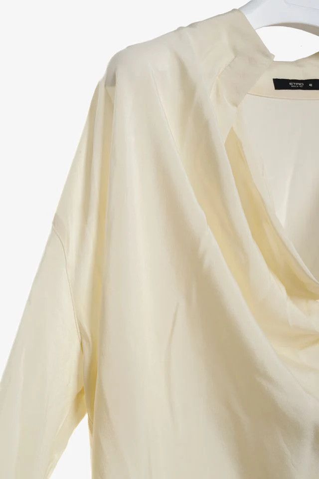Etro Etro Cream Silk Cowl Neck Tunic Size M / US 6-8 / IT 42-44 - 5 Thumbnail