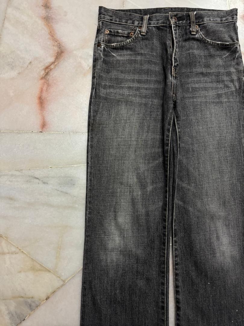 Uniqlo 💥Sick💥Vintage 90’s Uniqlo Sand Washed Straight Distressed Size US 29 - 4 Thumbnail
