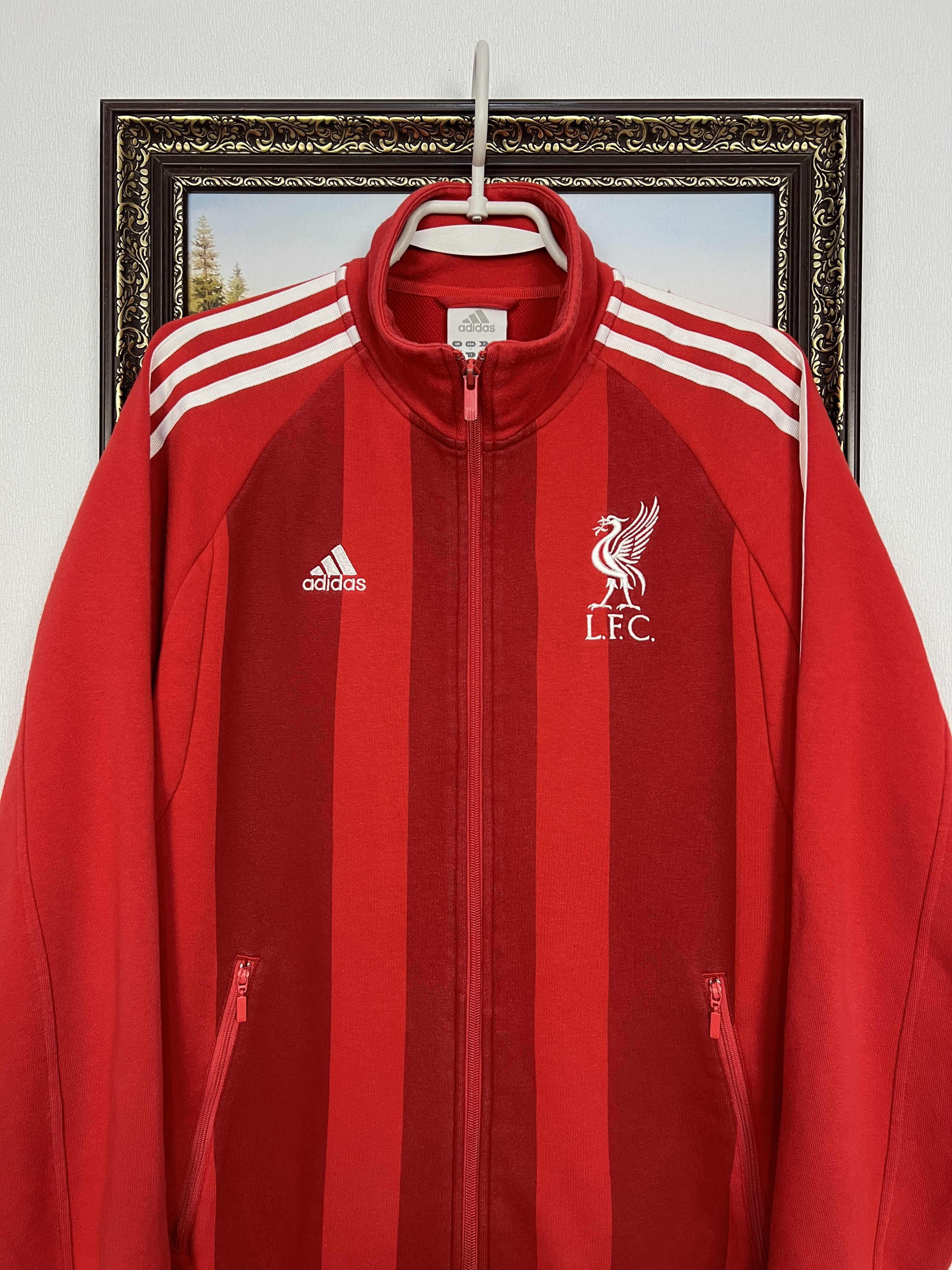Adidas Vintage Adidas Liverpool Football Jacket Soccer Track Top Size US M / EU 48-50 / 2 - 2 Thumbnail