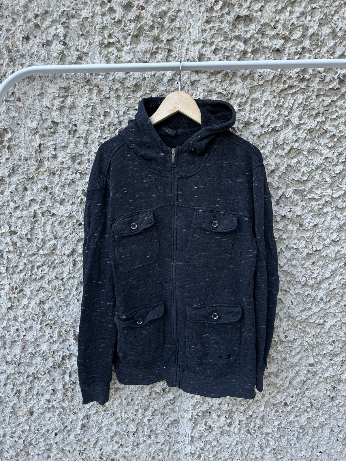 Oakley × Vintage Vintage 2000s Oakley multi pocket zip hoodie Size US L / EU 52-54 / 3 - 1 Thumbnail