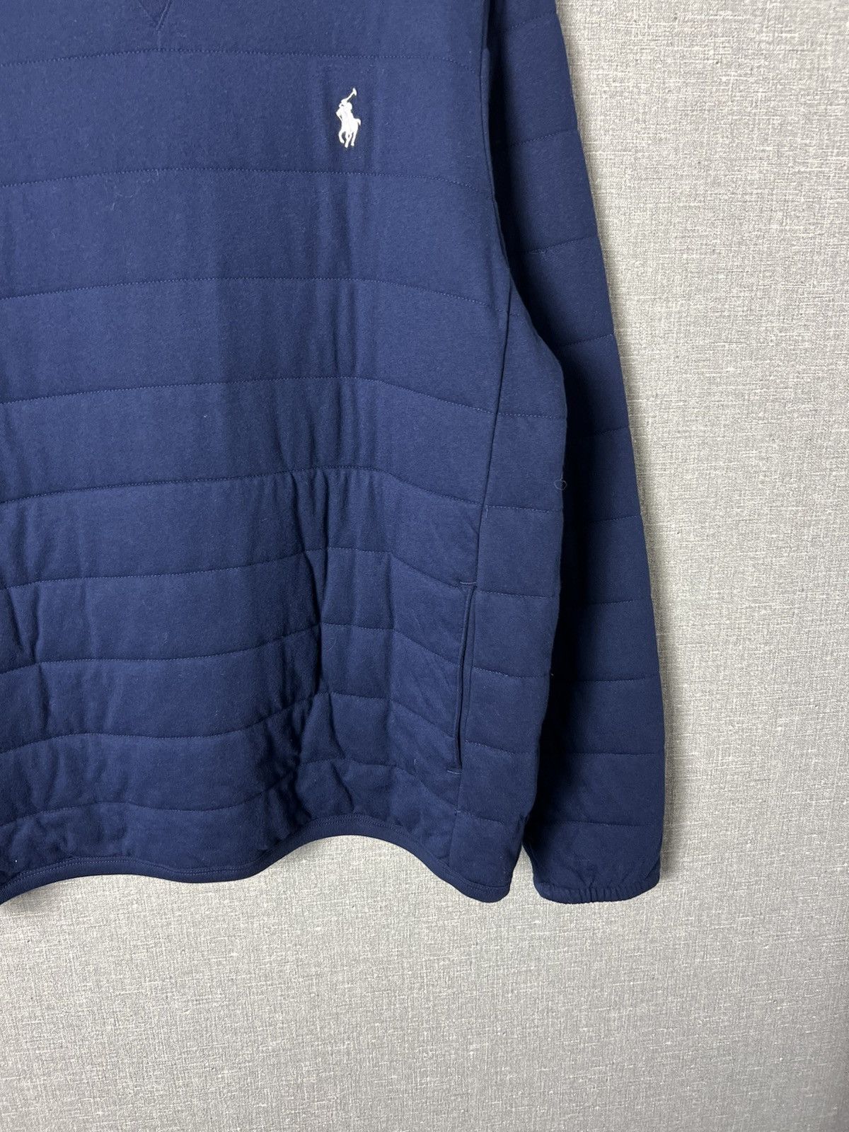 Polo Ralph Lauren × Ralph Lauren × Vintage Rare Polo Ralph Lauren Quilted Sweatshirt Size US L / EU 52-54 / 3 - 5 Thumbnail