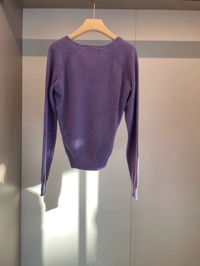 Loro Piana LORO PIANA Purple cashmere sweater Size M / US 6-8 / IT 42-44 - 2 Thumbnail