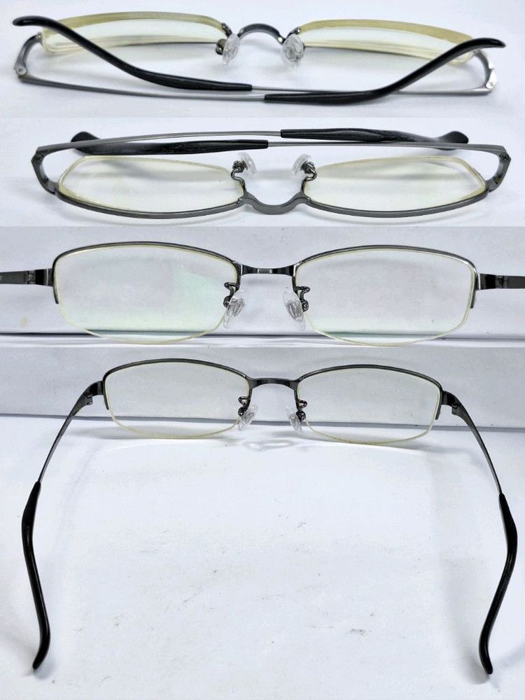 Other LAPHAS 947 GUMMETAL Titanium Half-Rim Glasses Made in Japan Size ONE SIZE - 4 Thumbnail