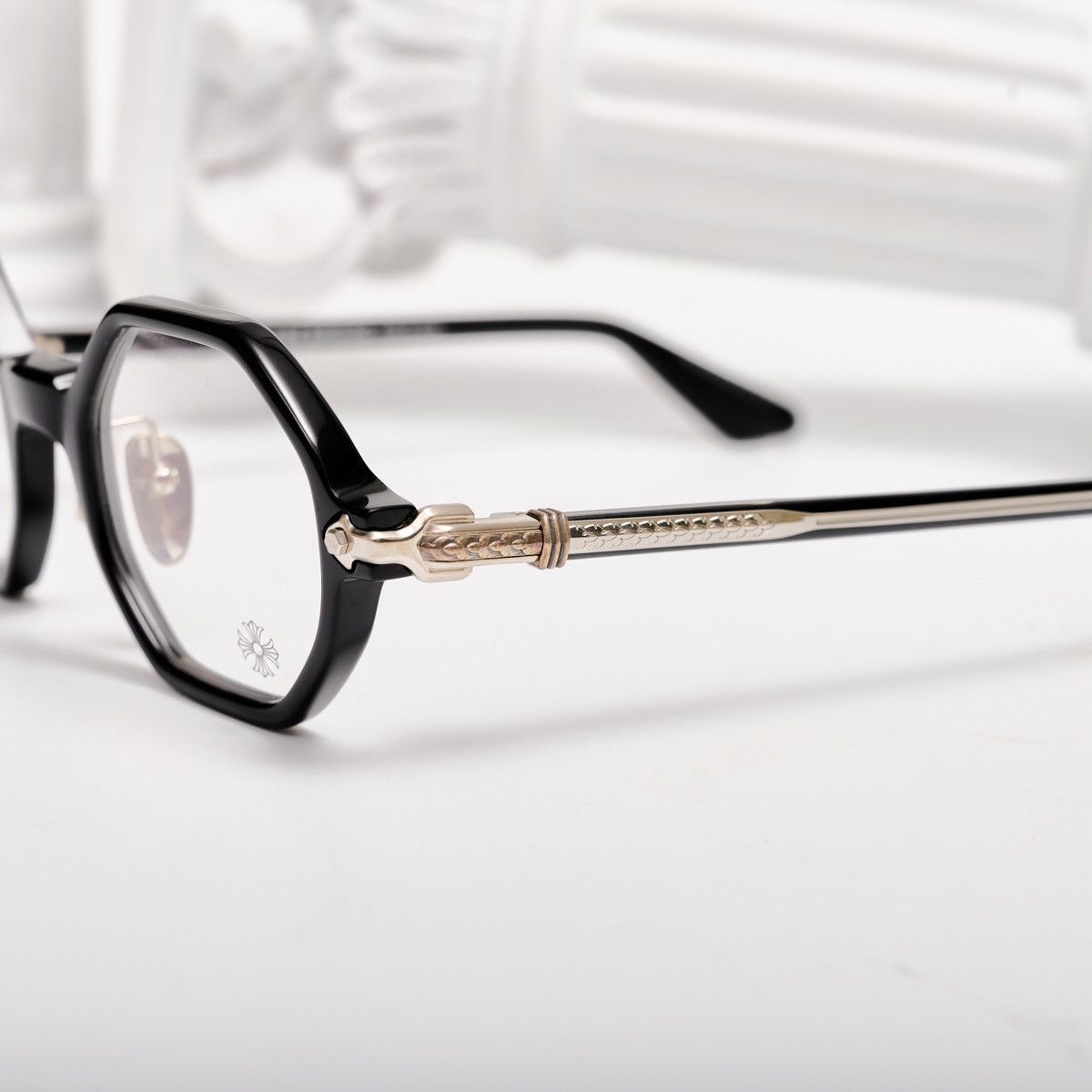 Chrome Hearts CHROME HEARTS CLITCO-A BLACK GLASSES Size ONE SIZE - 3 Thumbnail