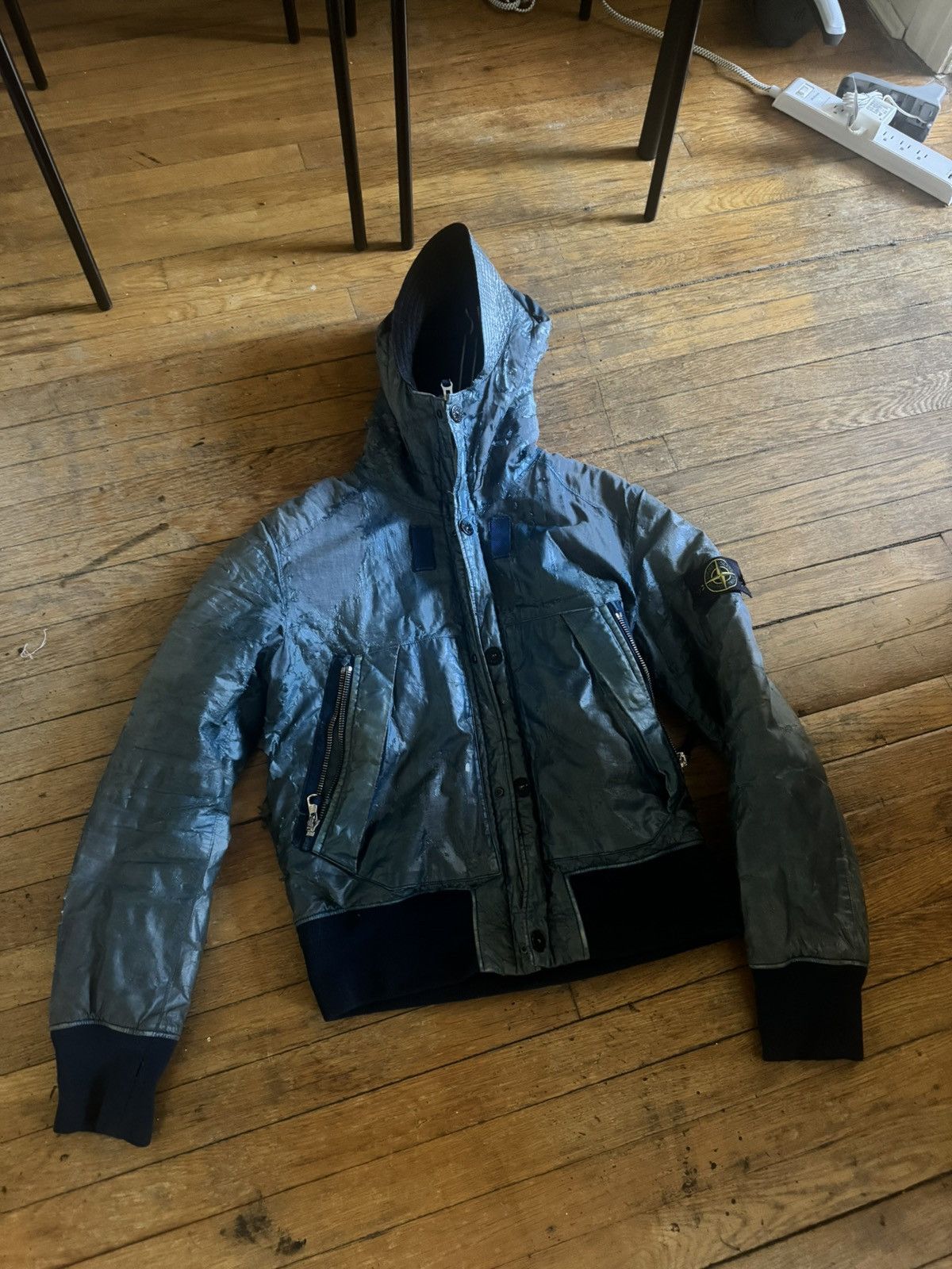 Stone Island Stone Island Coated Archive Cotton Raso Gommato Jacket Size US S / EU 44-46 / 1 - 2 Thumbnail