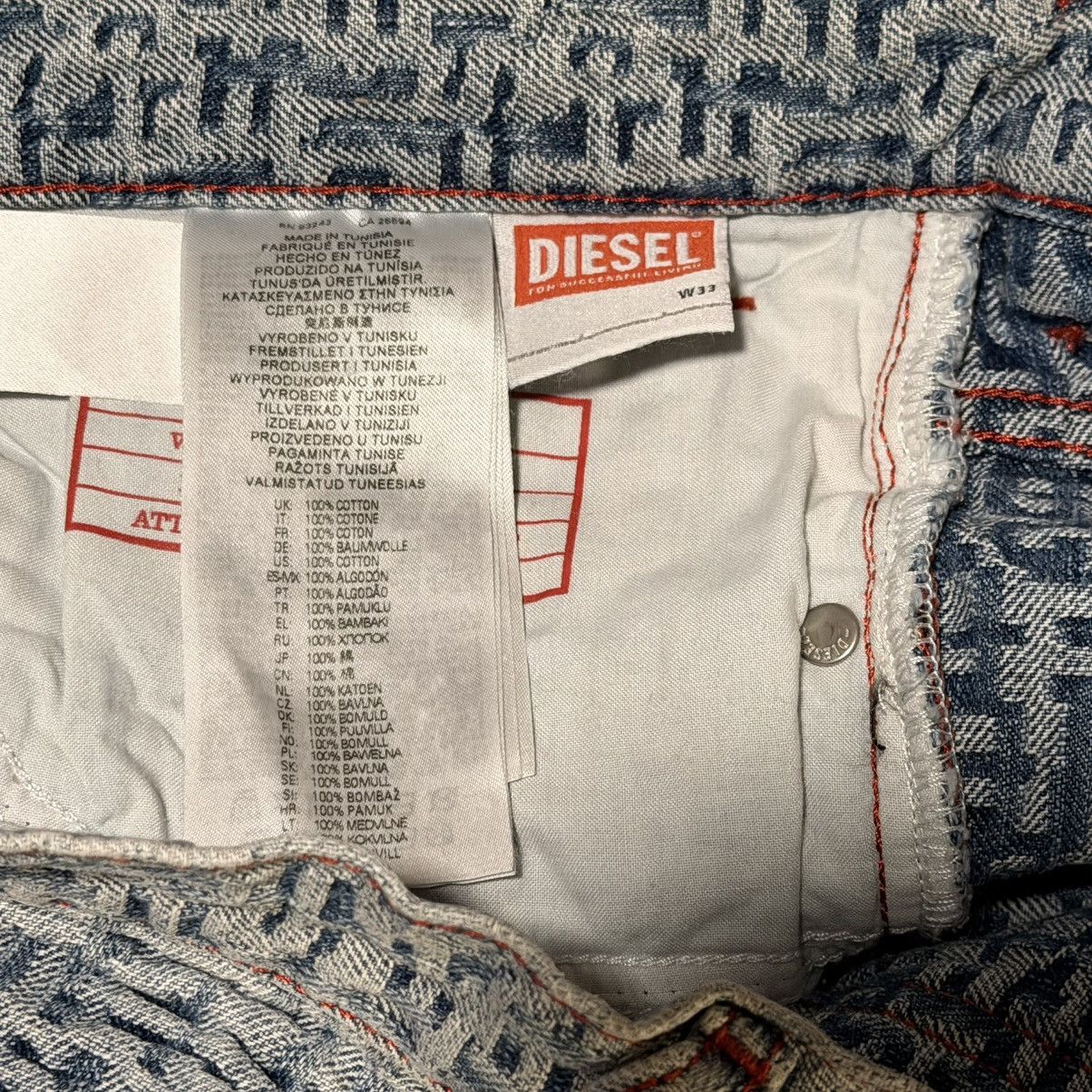 Diesel Diesel 1995 Monogram Jeans Glenn Martens Slim Straight Size US 33 - 10 Thumbnail