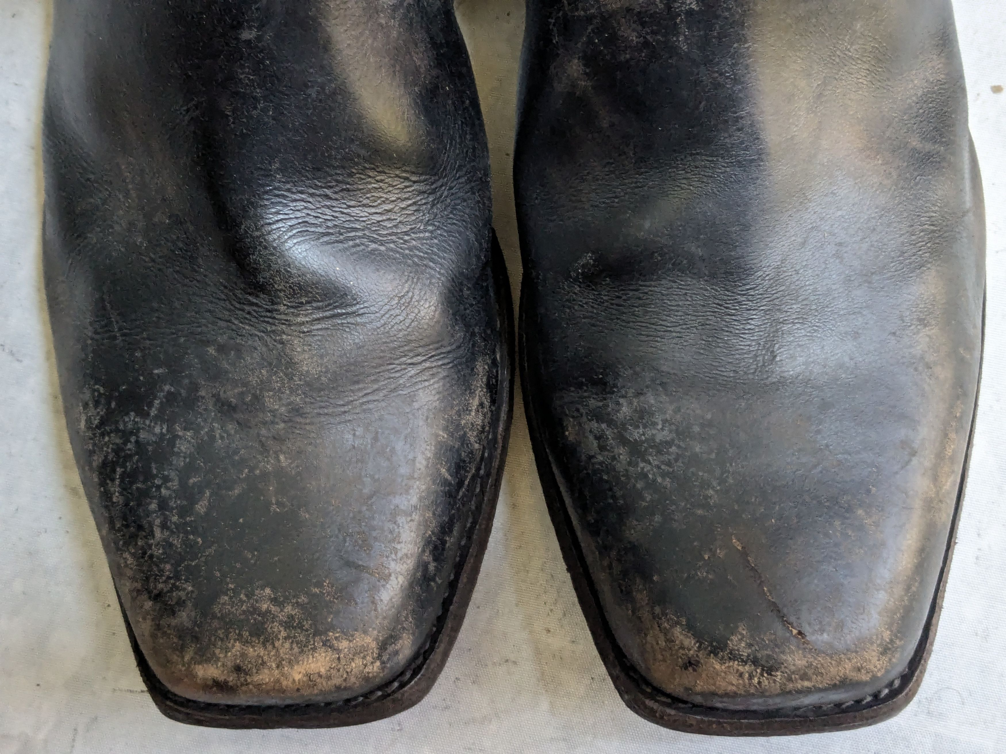 Frye Frye Engineer Boots Black 13 D Leather Side Zip Buckle Size US 13 / EU 46 - 4 Thumbnail